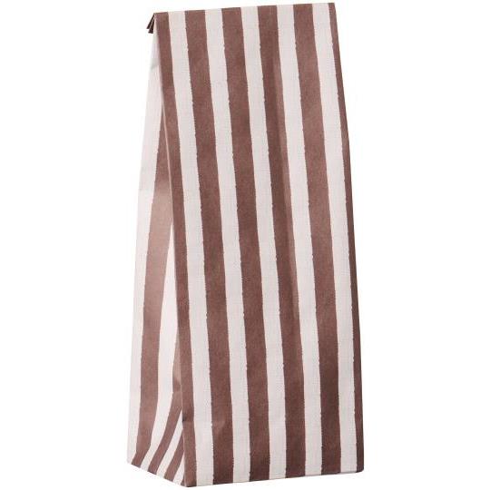 Paper Gift Bag | Brown Stripe
