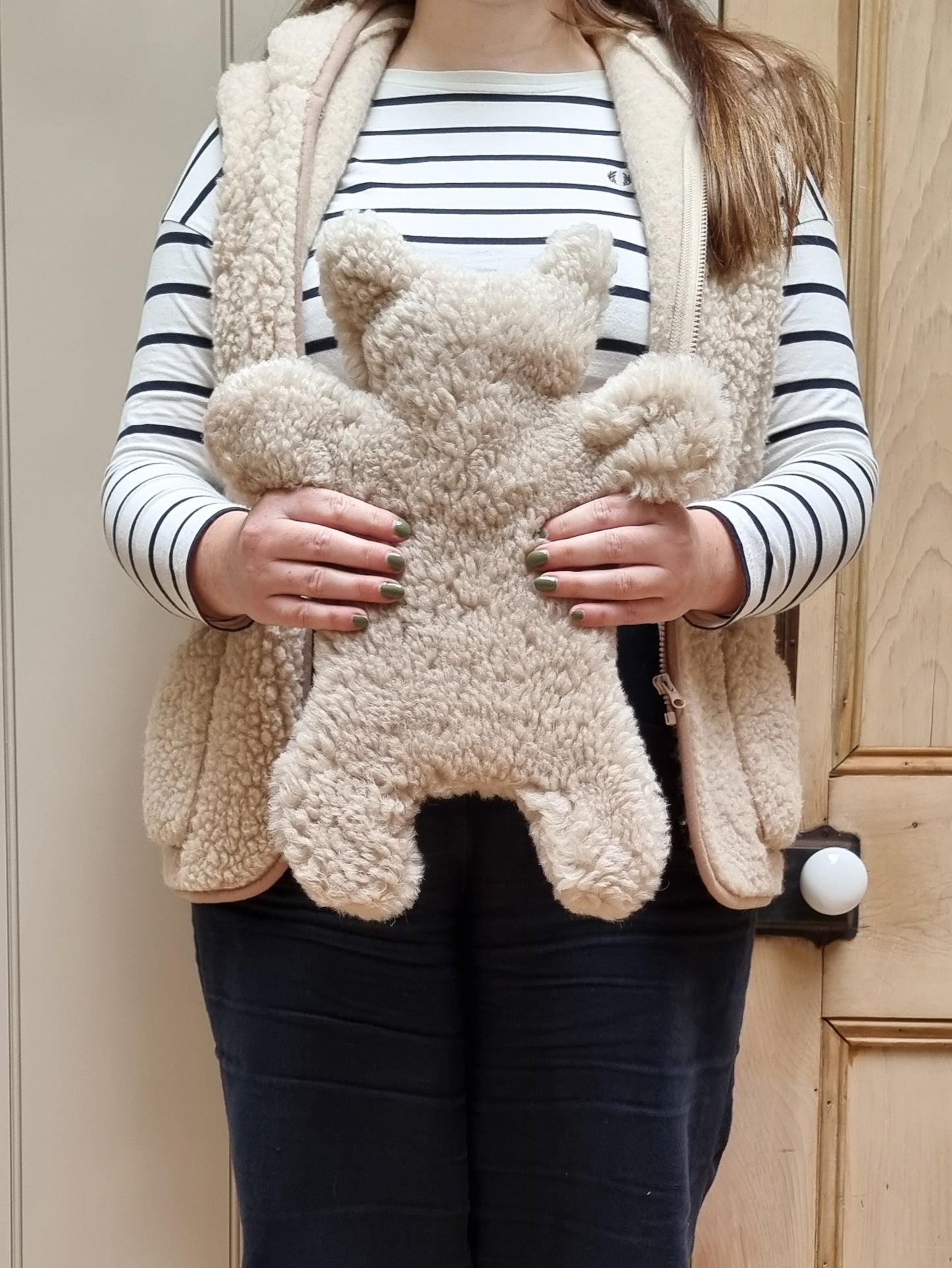 Sheepskin Teddy Bear Hot Water Bottle