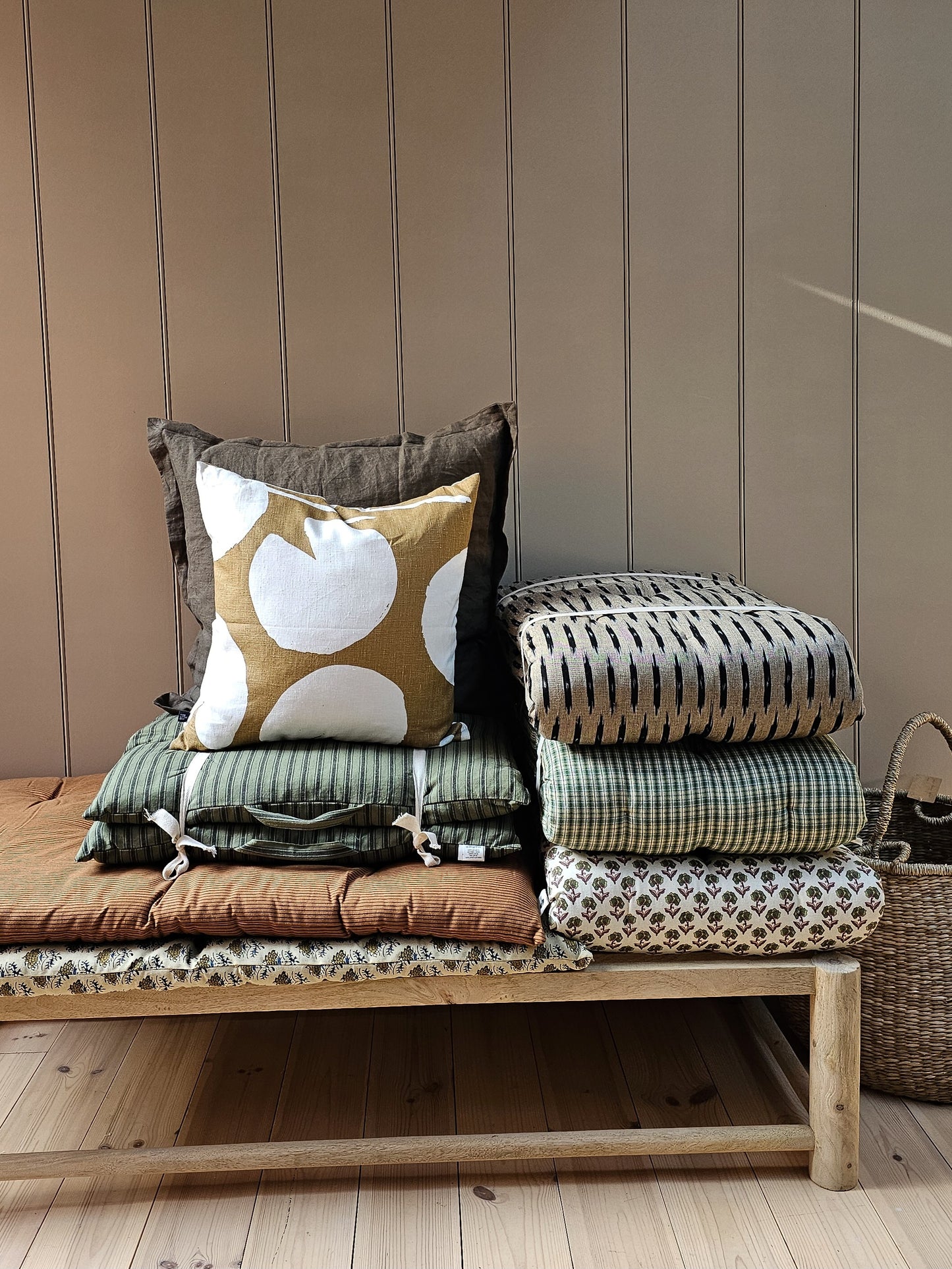 Slatted Wooden Bench