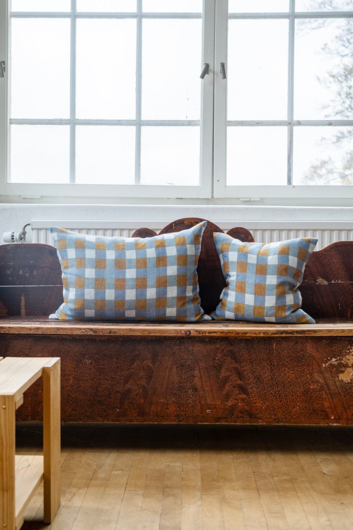 Rutan Woven Linen Cushion | Rectangle