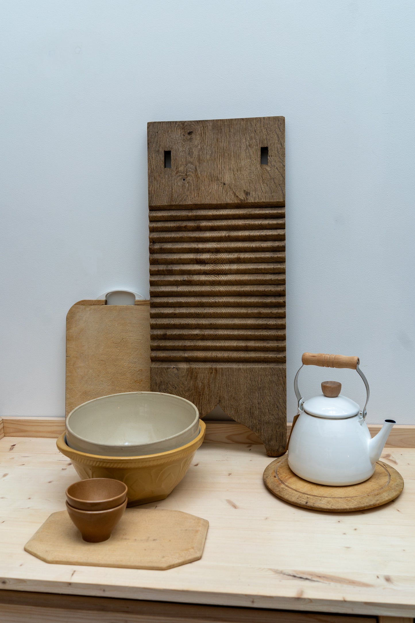 Antique Oak Washboard