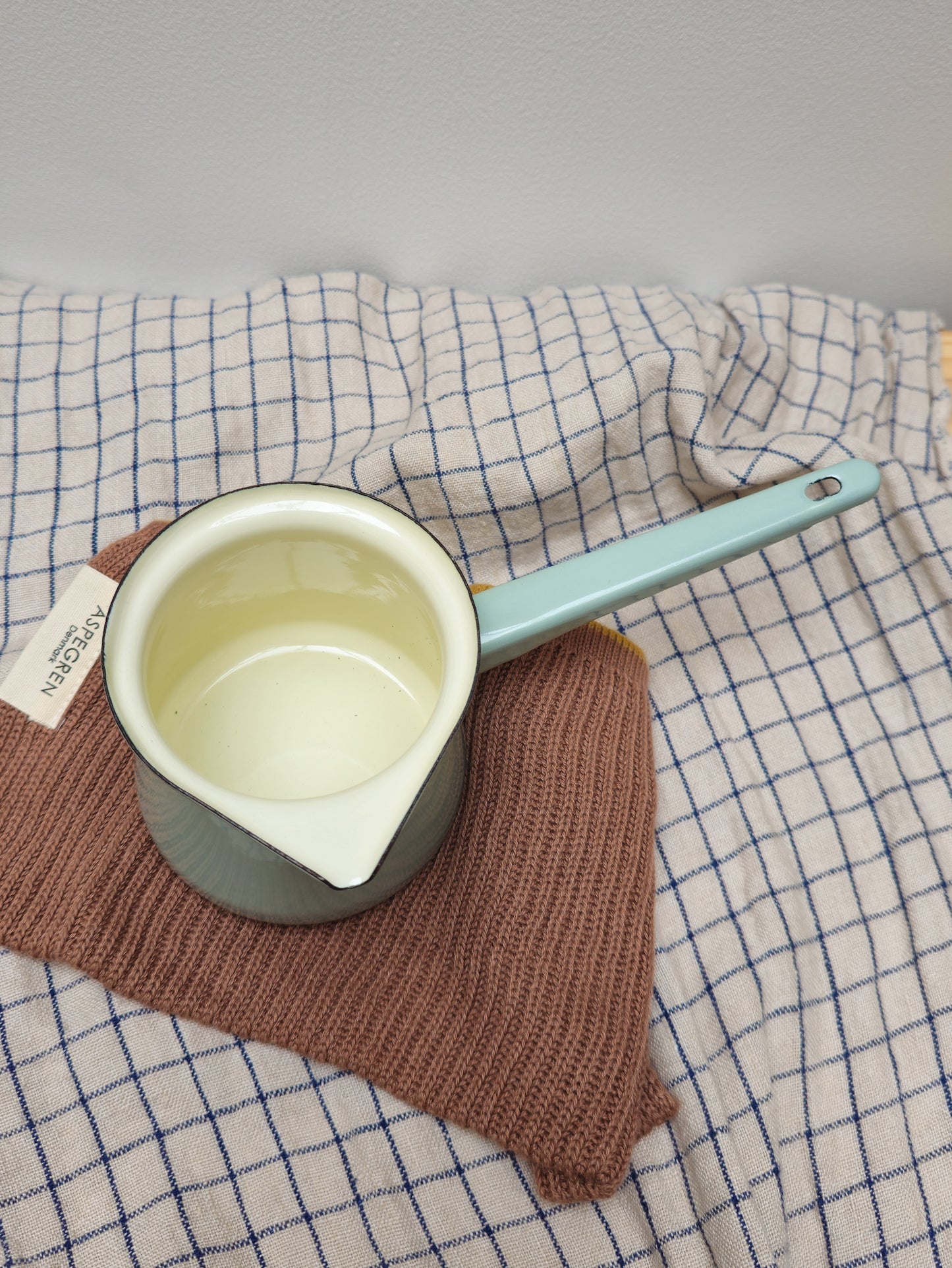 Enamel Mini Saucepan | Sage