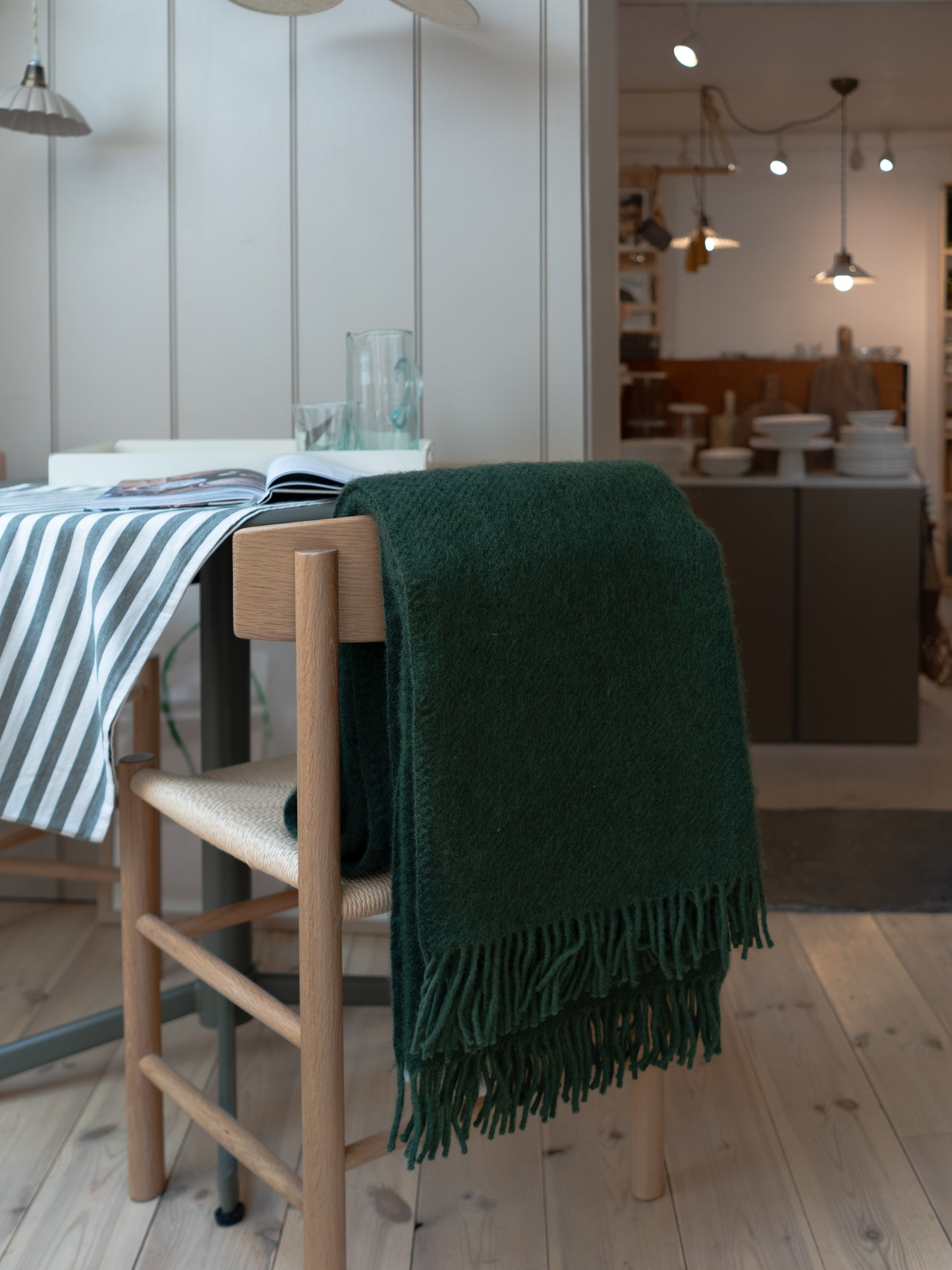 Gotland Wool Blanket | Bottle Green