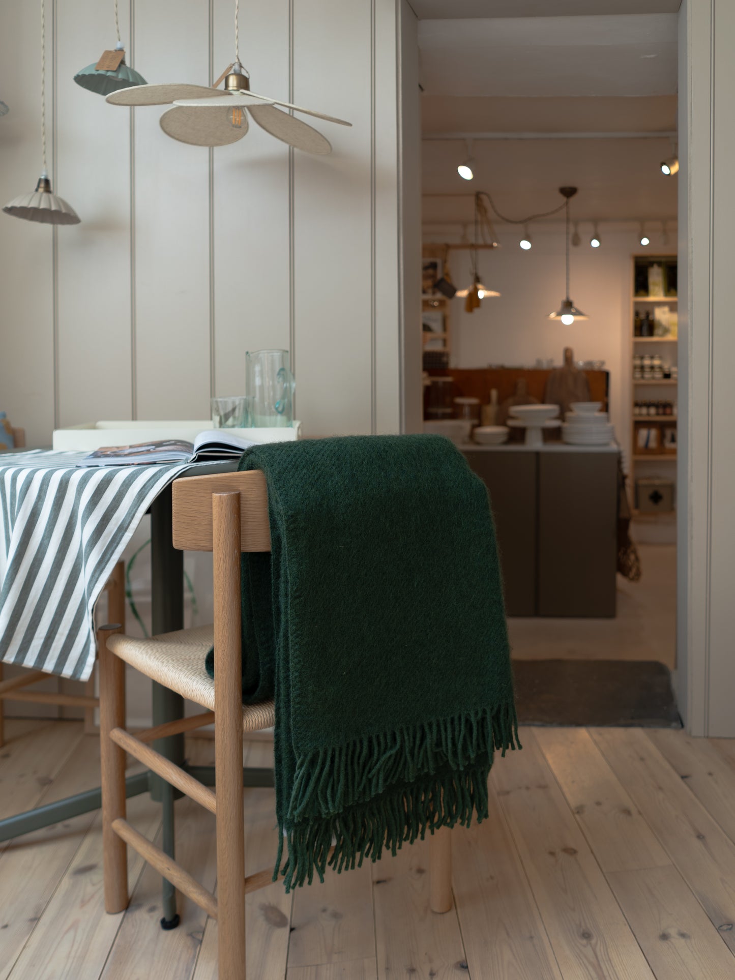 Gotland Wool Blanket | Bottle Green