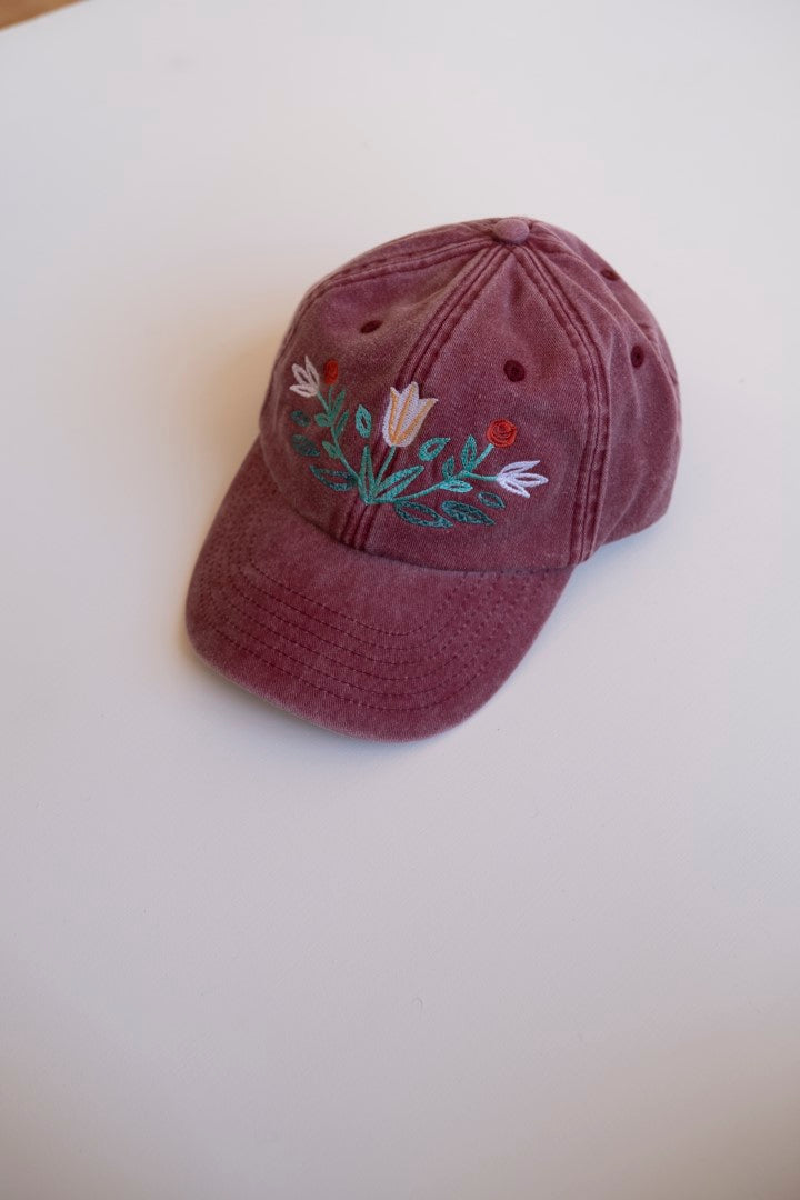 Kurbits Cap | Washed Red Denim