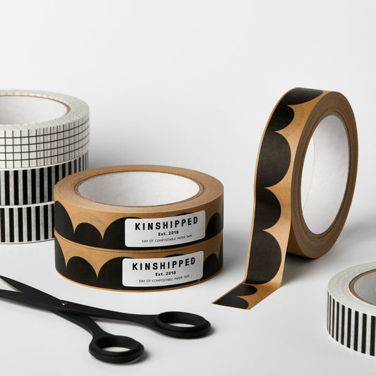 Paper Tape | Black Scallop