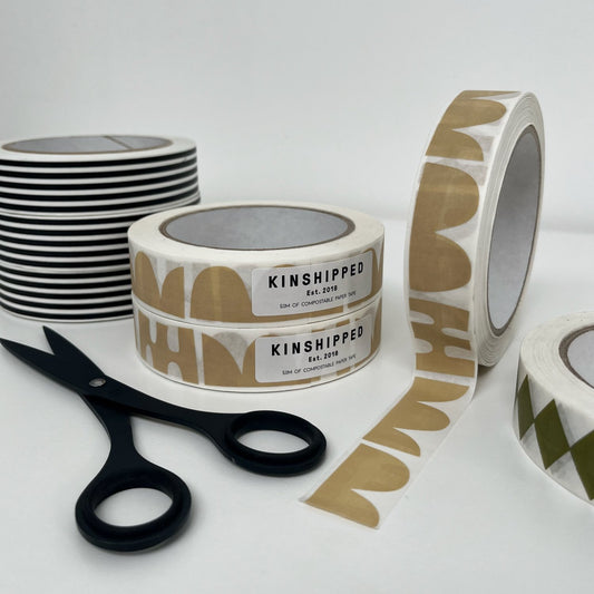 Paper Tape | Taupe Shapes