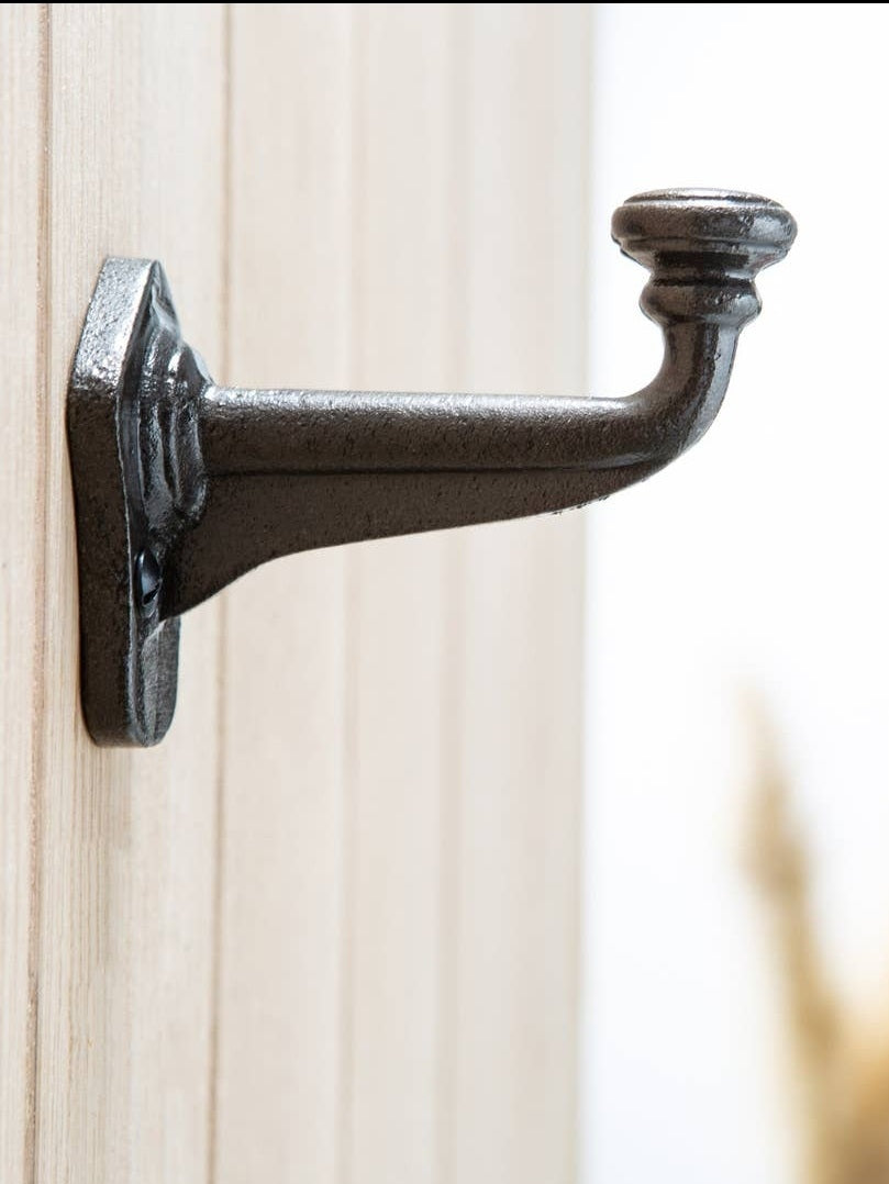 Flat Top Larder Hook | Black
