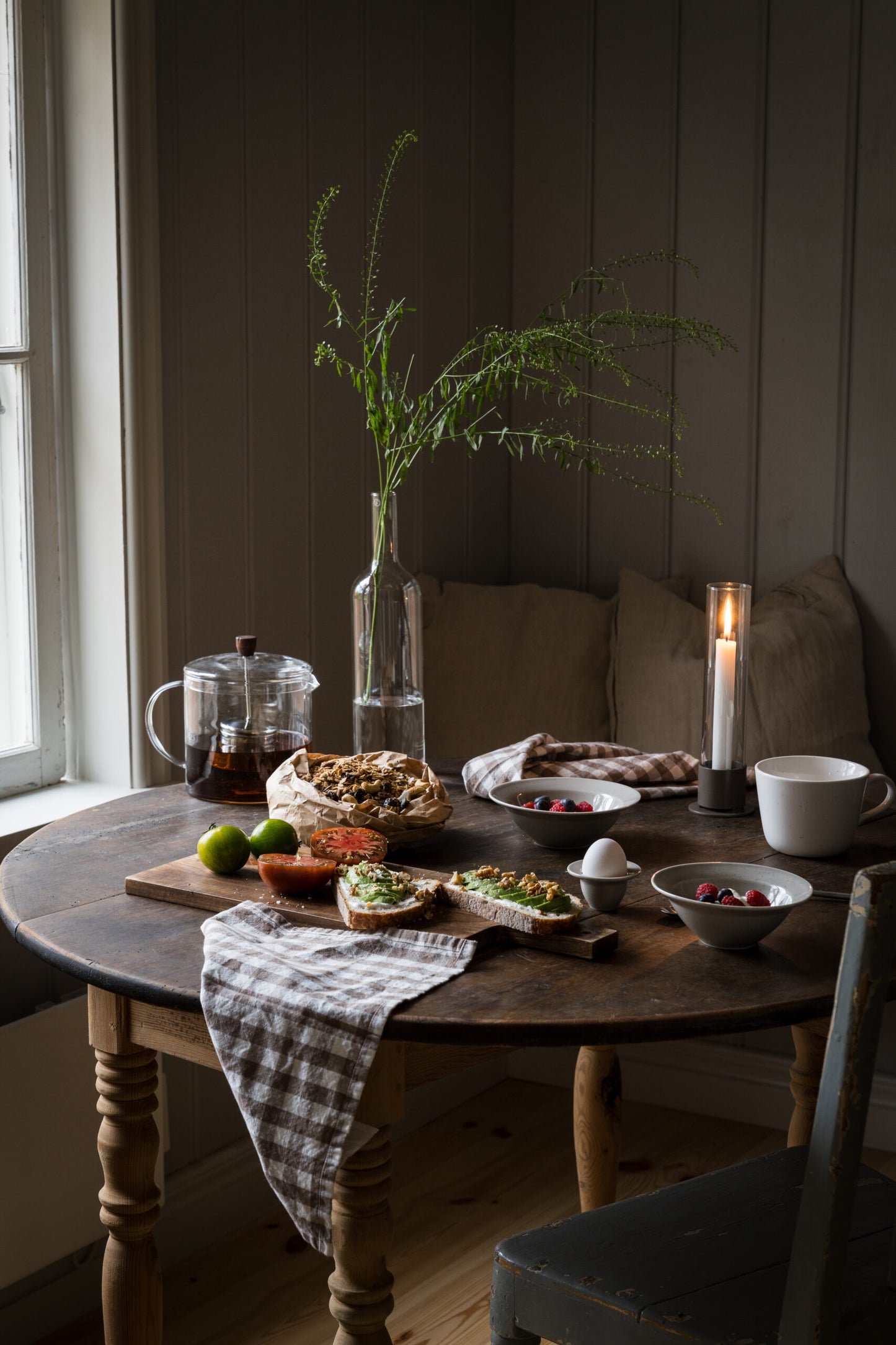 Rutig Check Napkins | Beige White