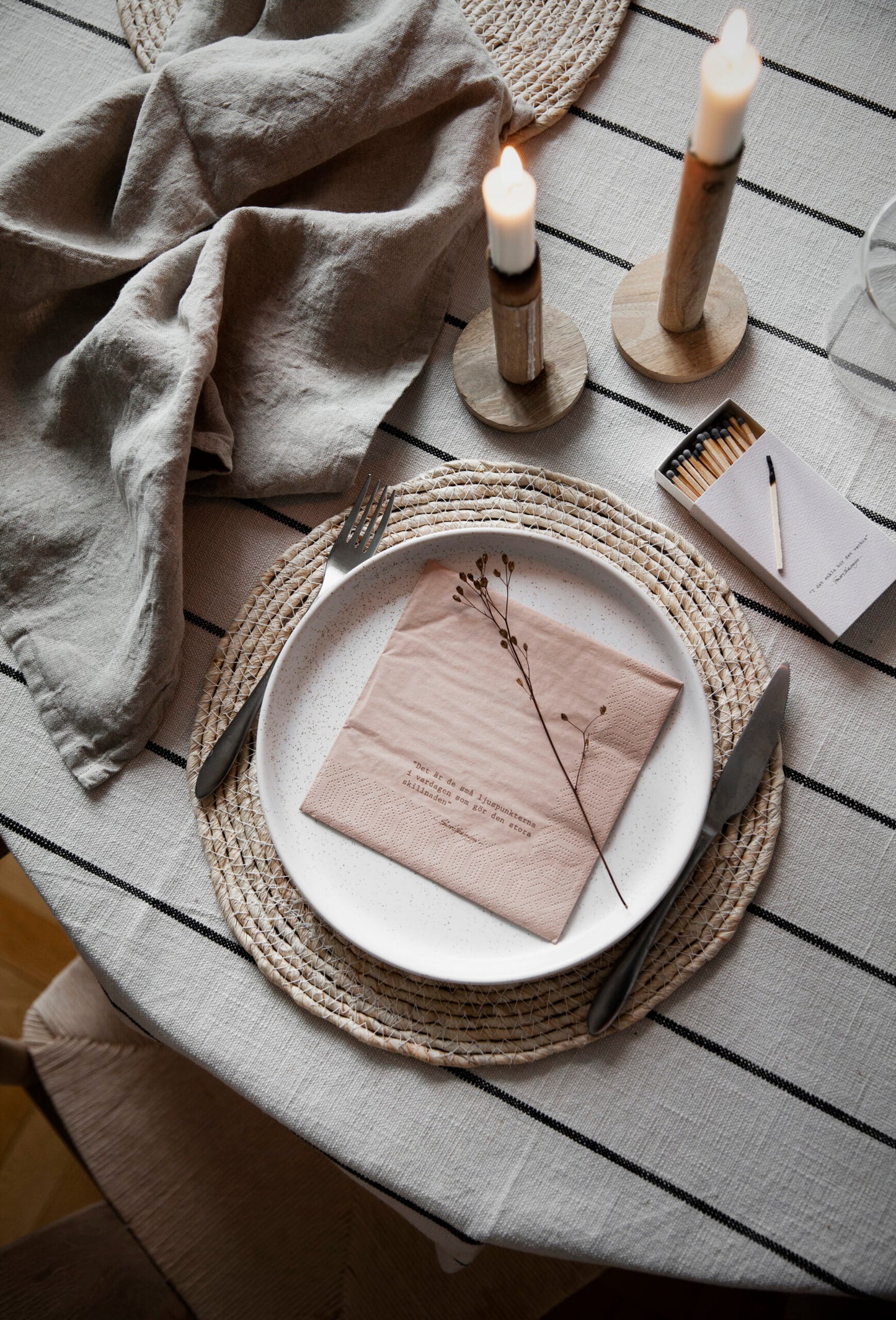 Trä Ljusstake | Wooden Candlestick