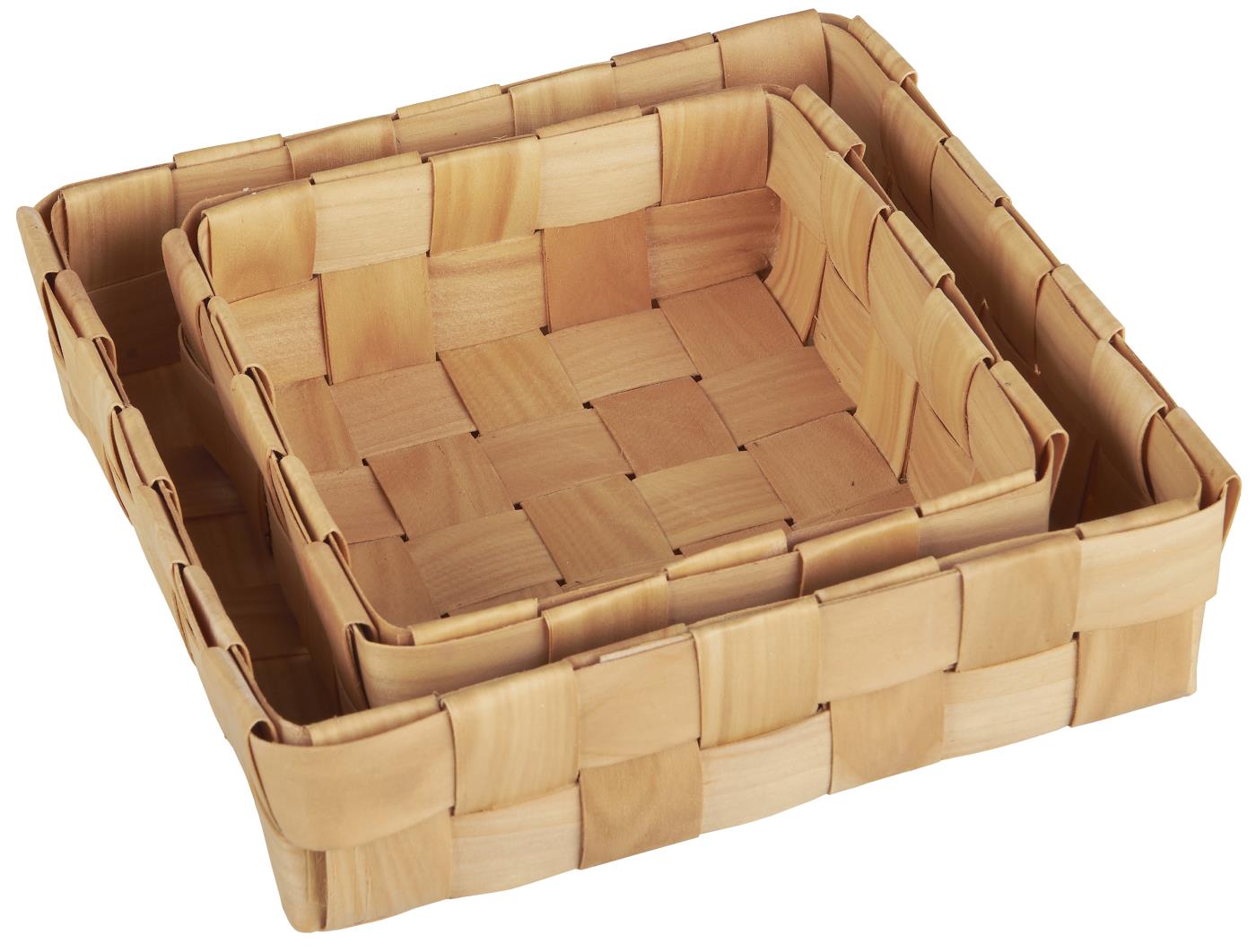 Woven Pine Table Basket | Square