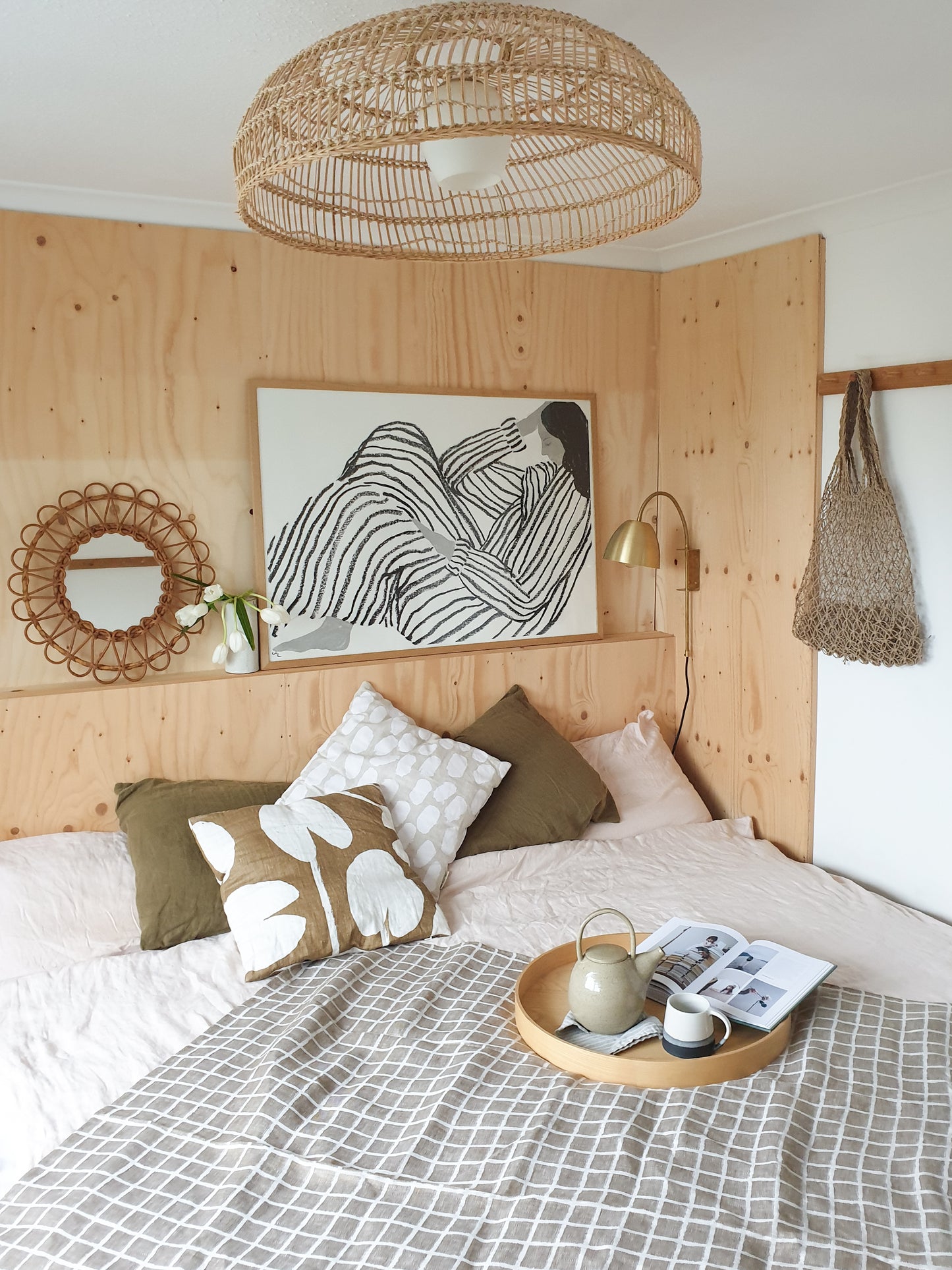 Water Lilies Cushion | Mustard