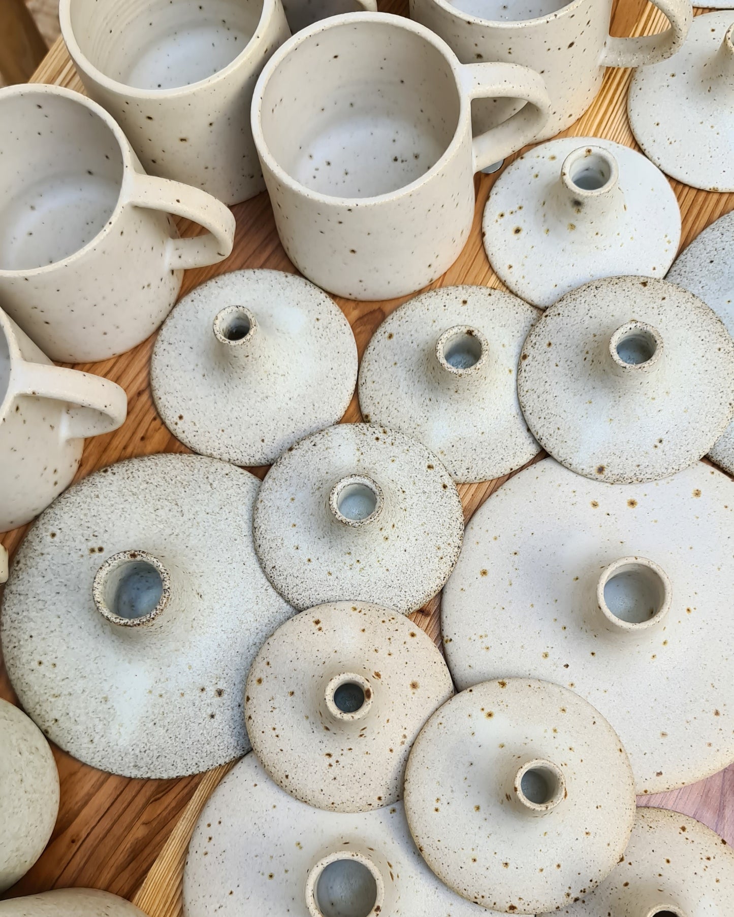 Viki Weiland Danish Stoneware Small Candle Holder