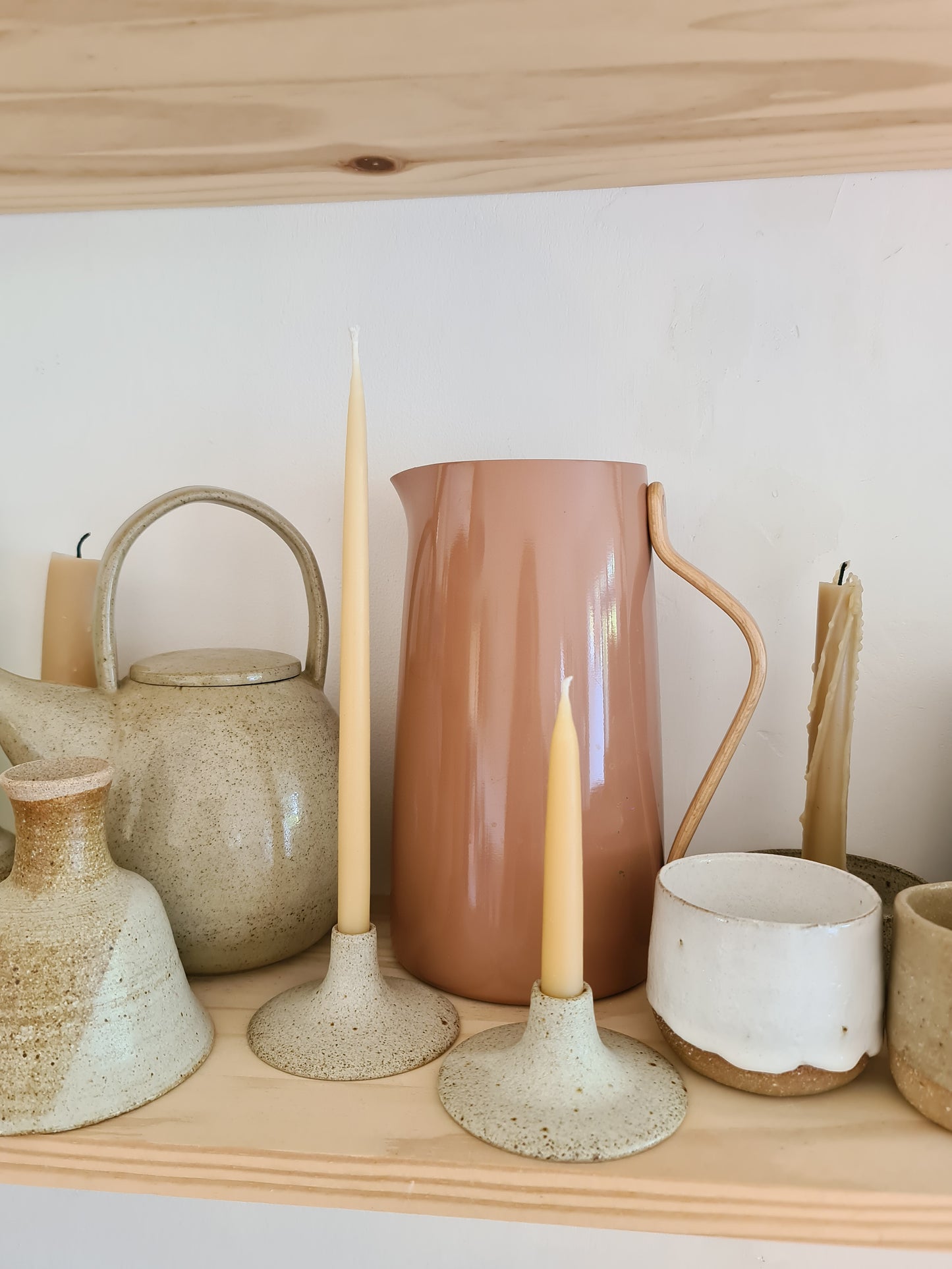 Viki Weiland Danish Stoneware Small Candle Holder