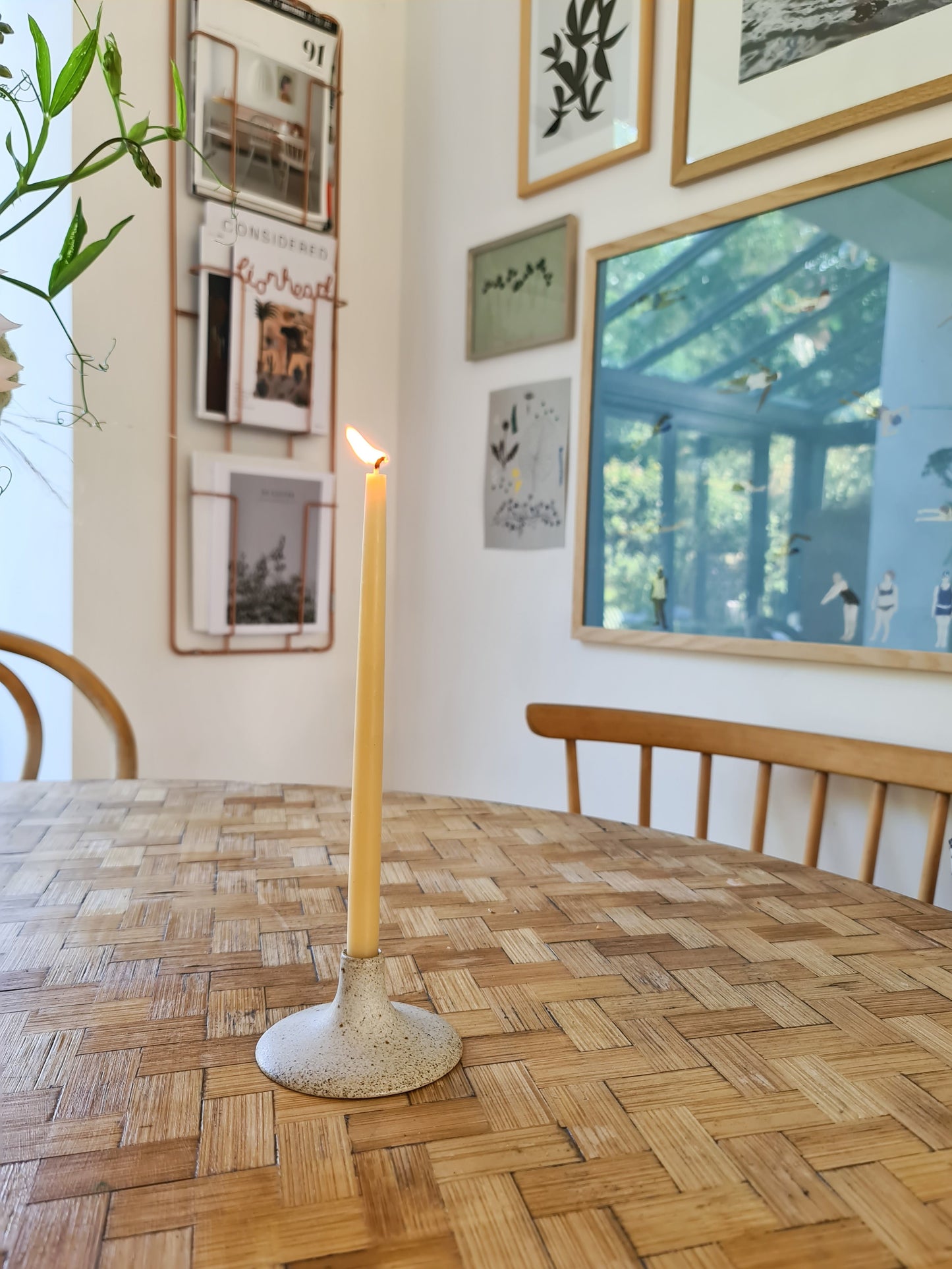 Viki Weiland Danish Stoneware Small Candle Holder