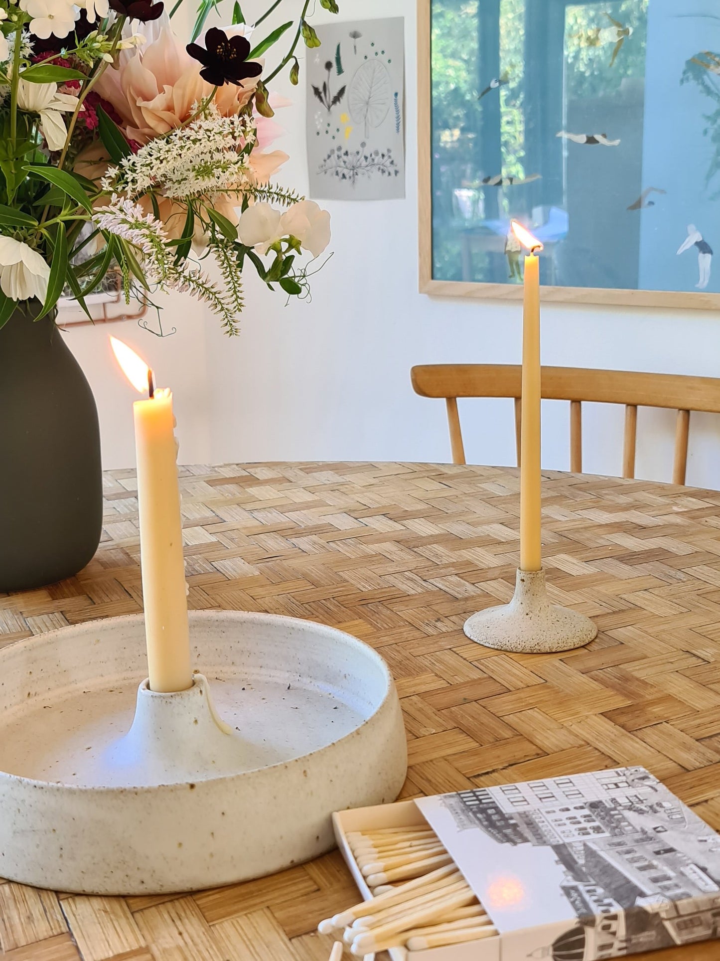 Viki Weiland Danish Stoneware Small Candle Holder