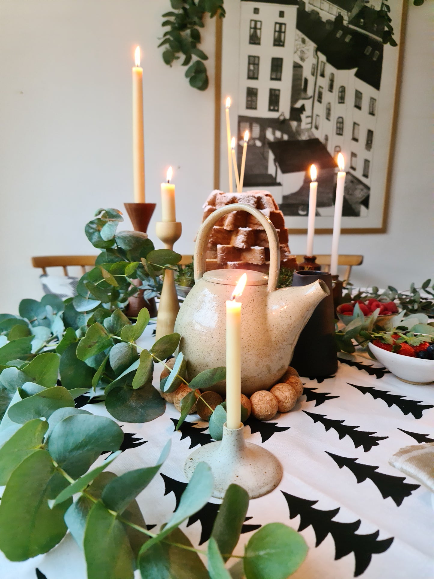 Viki Weiland Danish Stoneware Small Candle Holder