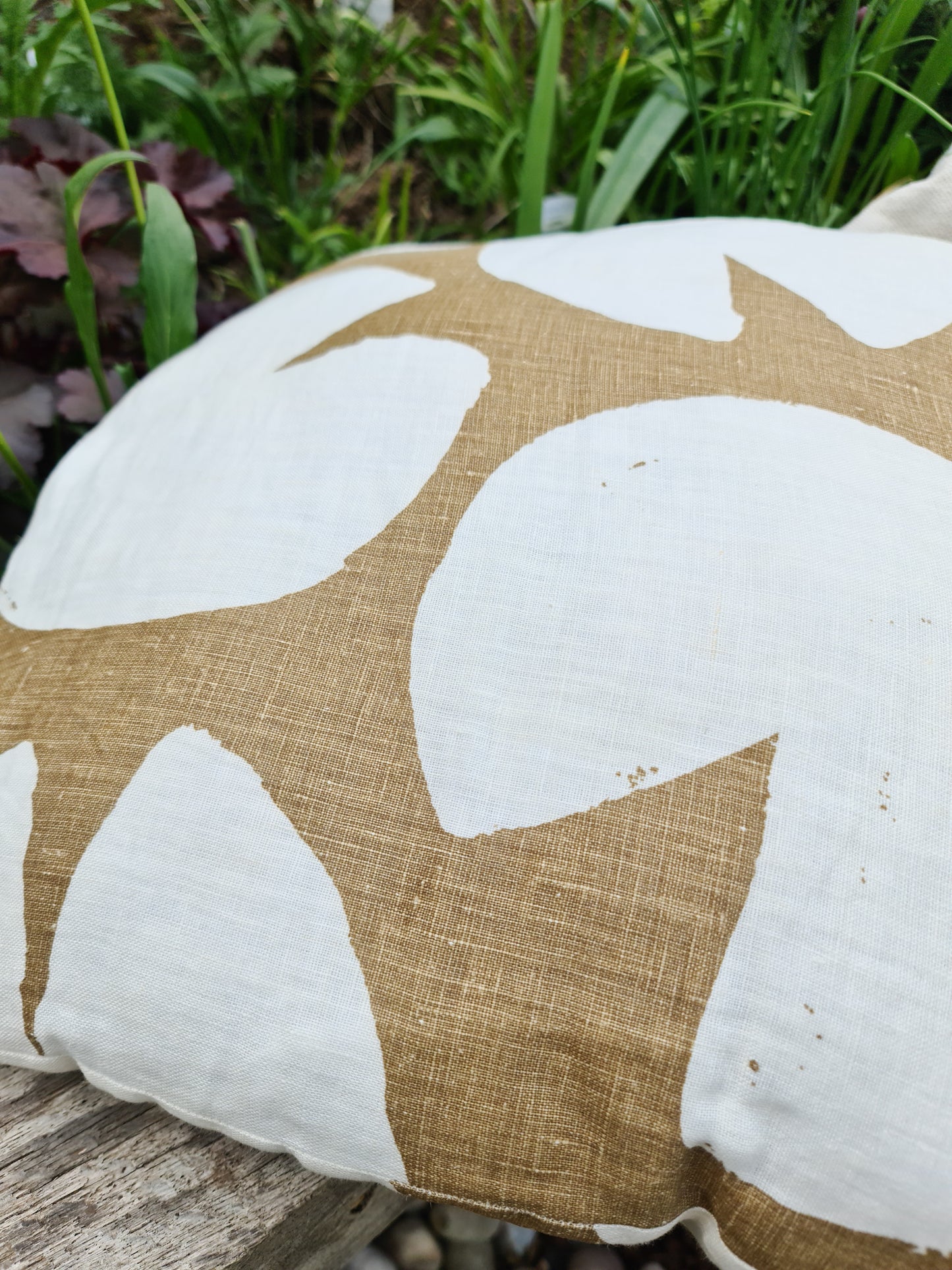 Water Lilies Cushion | Mustard