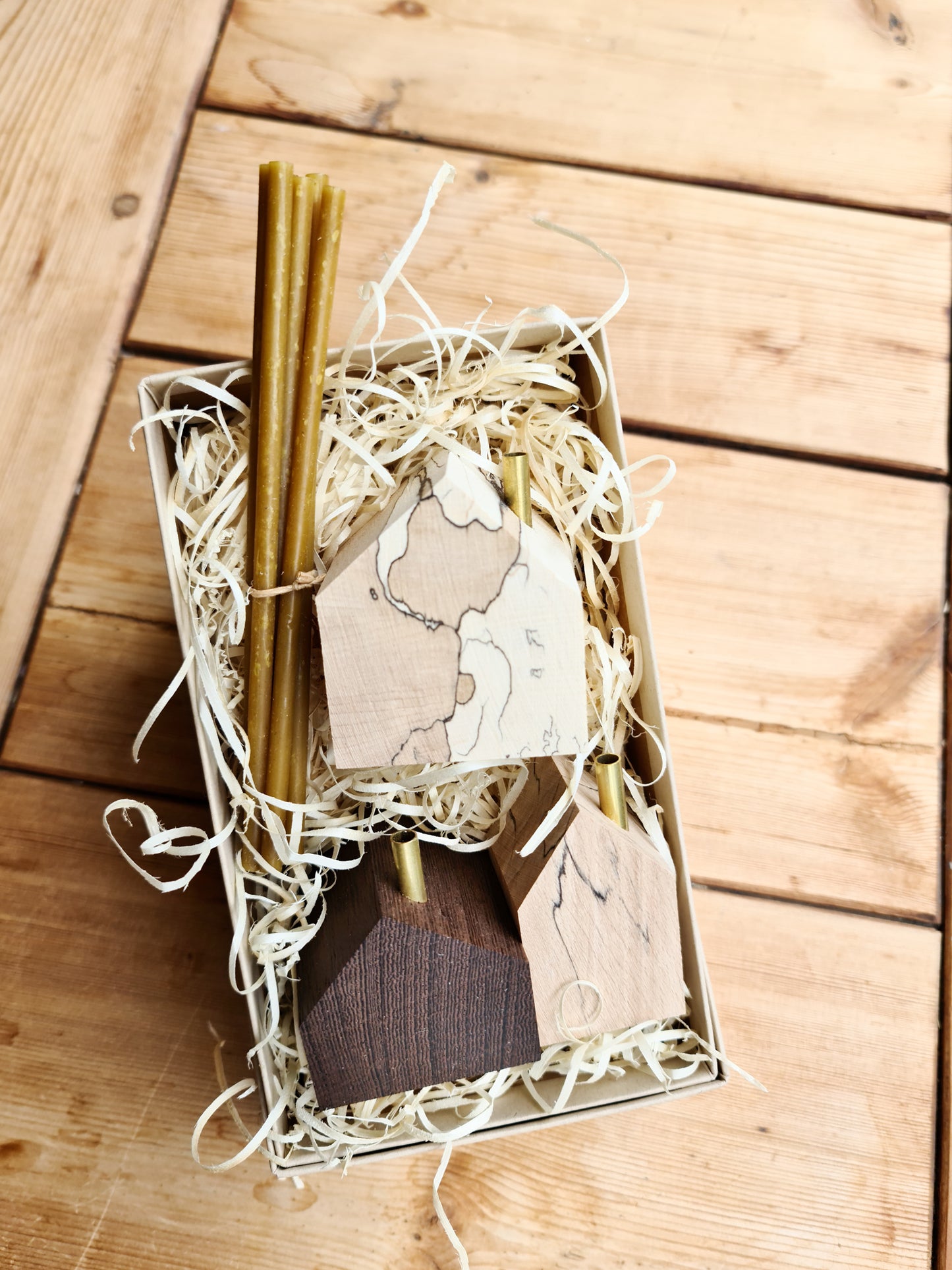 Hus of Wood Handmade Candle Holder