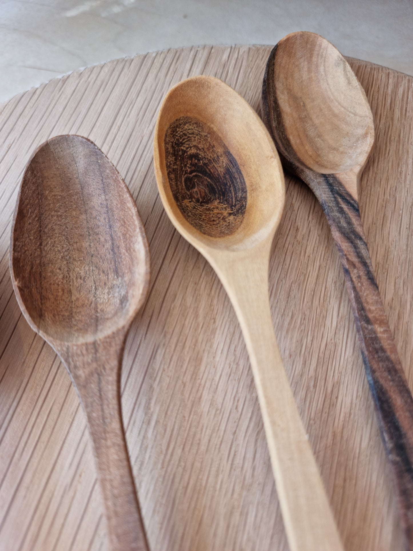 Rustic Carved Olive Wood Spoon