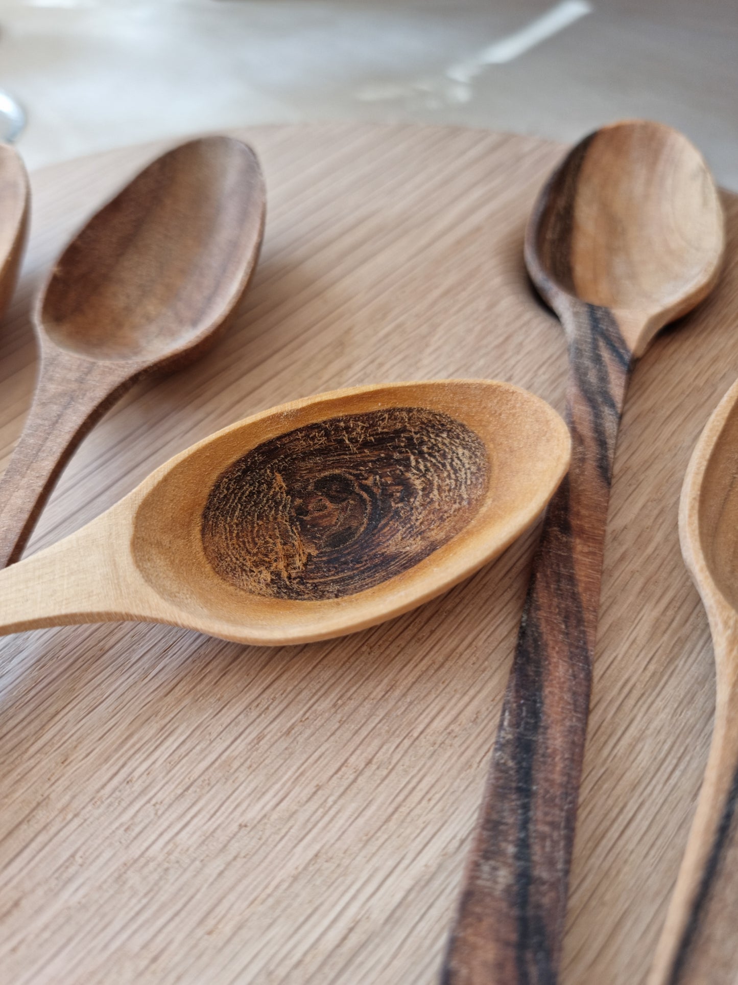 Rustic Carved Olive Wood Spoon