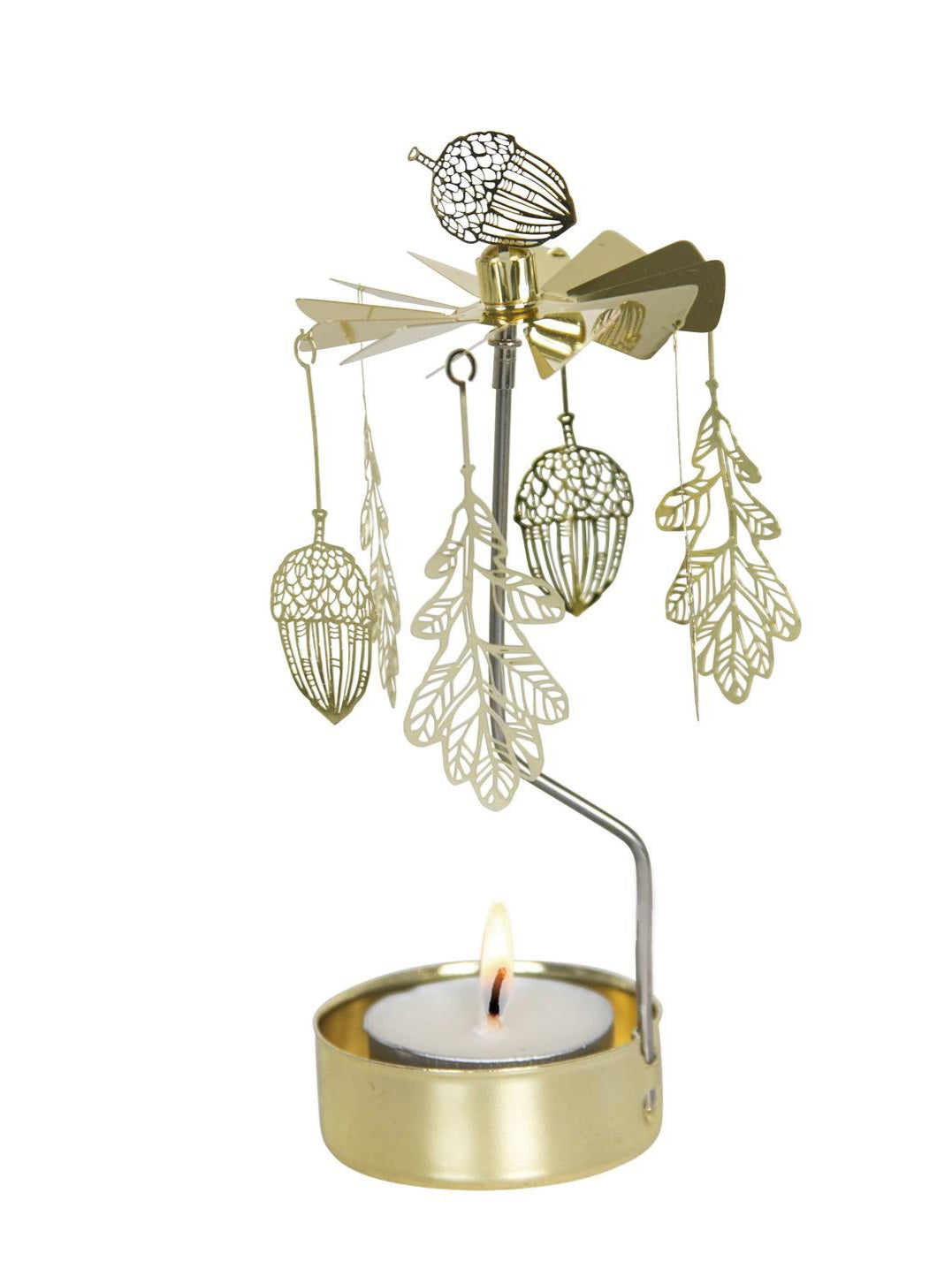 Oak Änglaspel Rotary Candle Holder