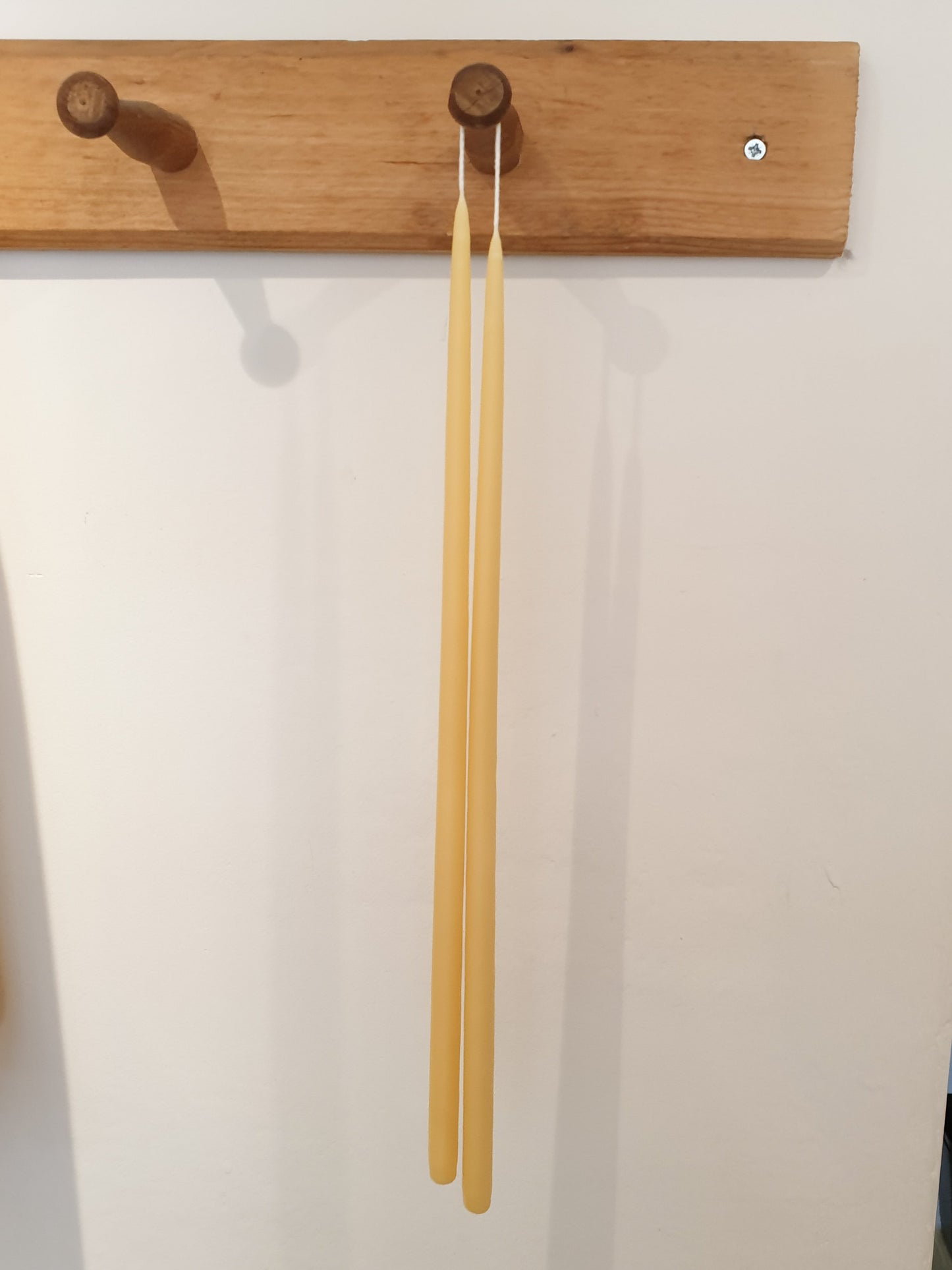 Long Thin Taper English Beeswax Candles