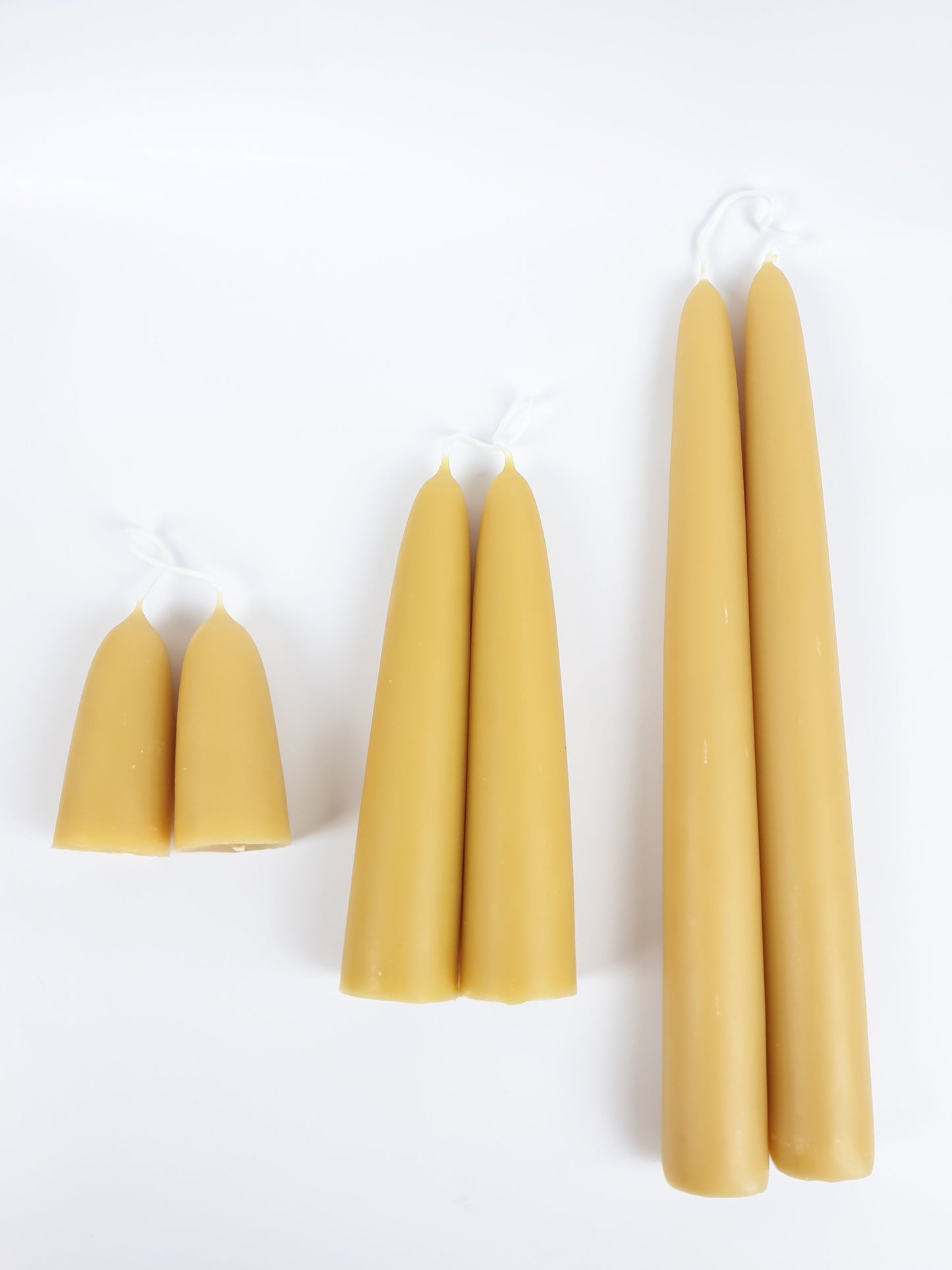 Giant Stubby English Beeswax Candles