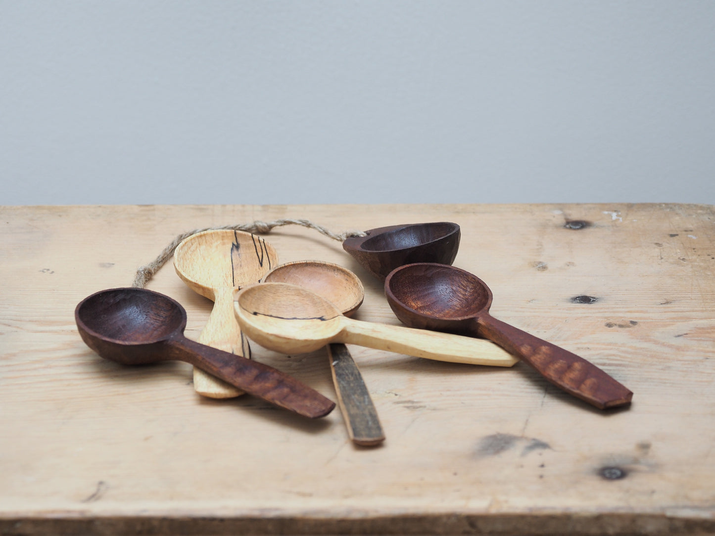 Hand Carved Coffee Scoop | This Cabin Van