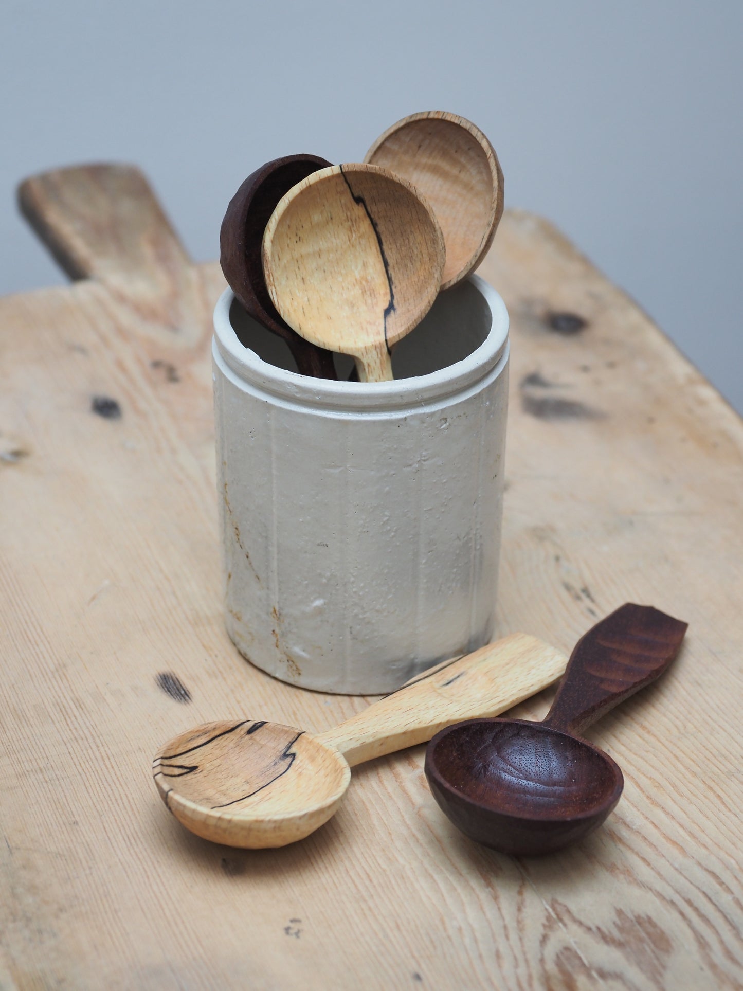 Hand Carved Coffee Scoop | This Cabin Van