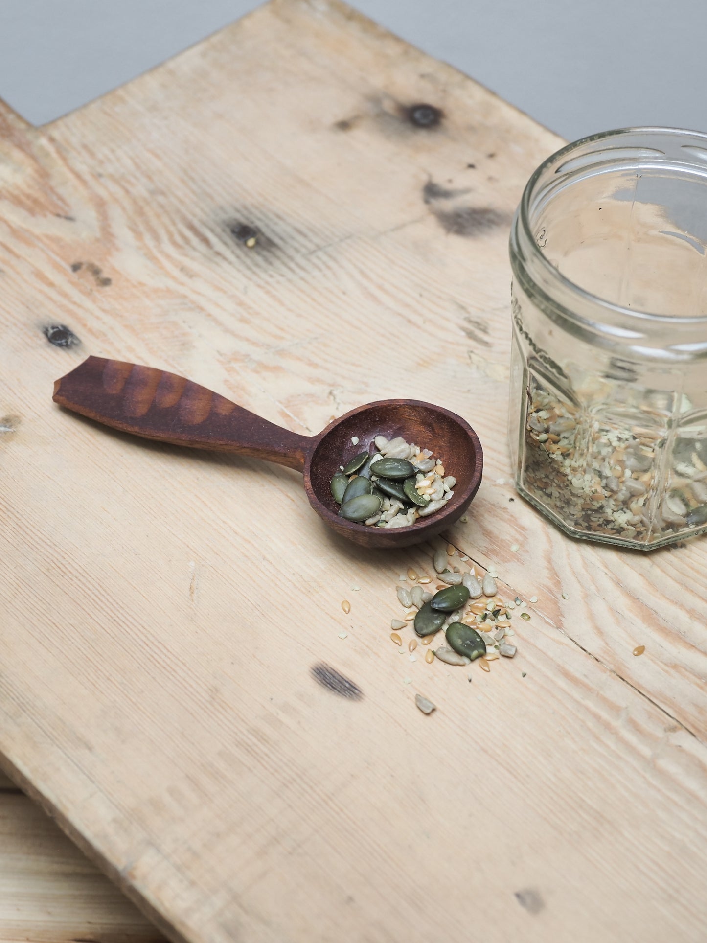 Hand Carved Coffee Scoop | This Cabin Van