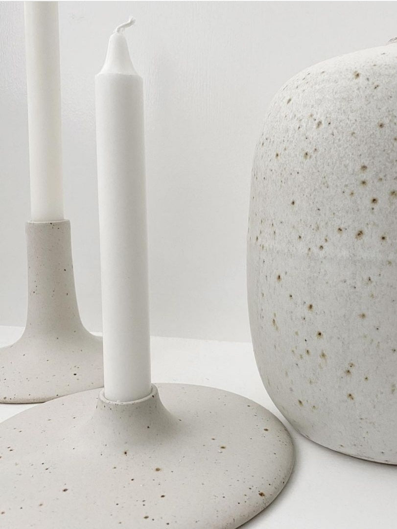Viki Weiland Danish Stoneware Small Candle Holder
