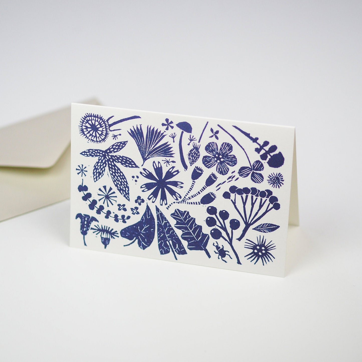 Blue Flowers Card