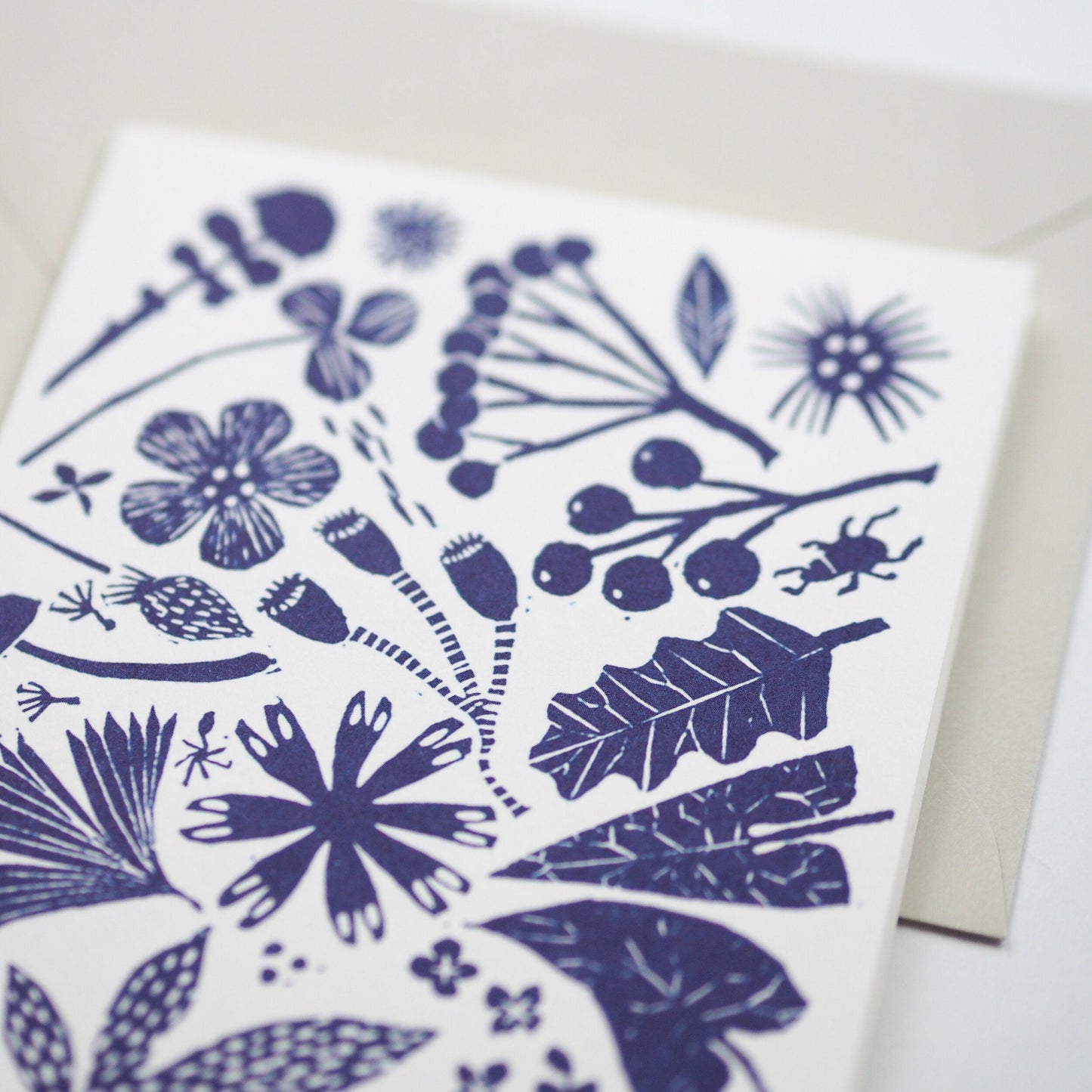 Blue Flowers Card