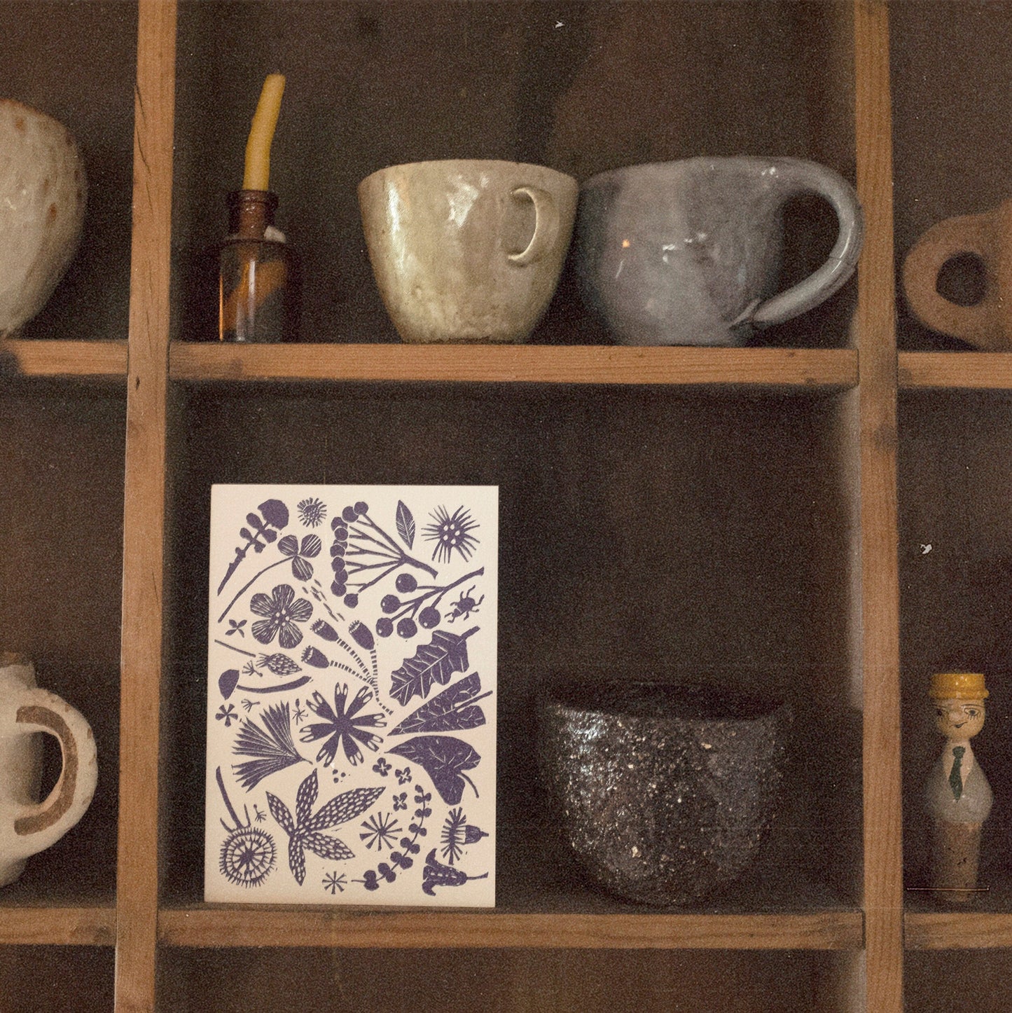 Blue Flowers Card