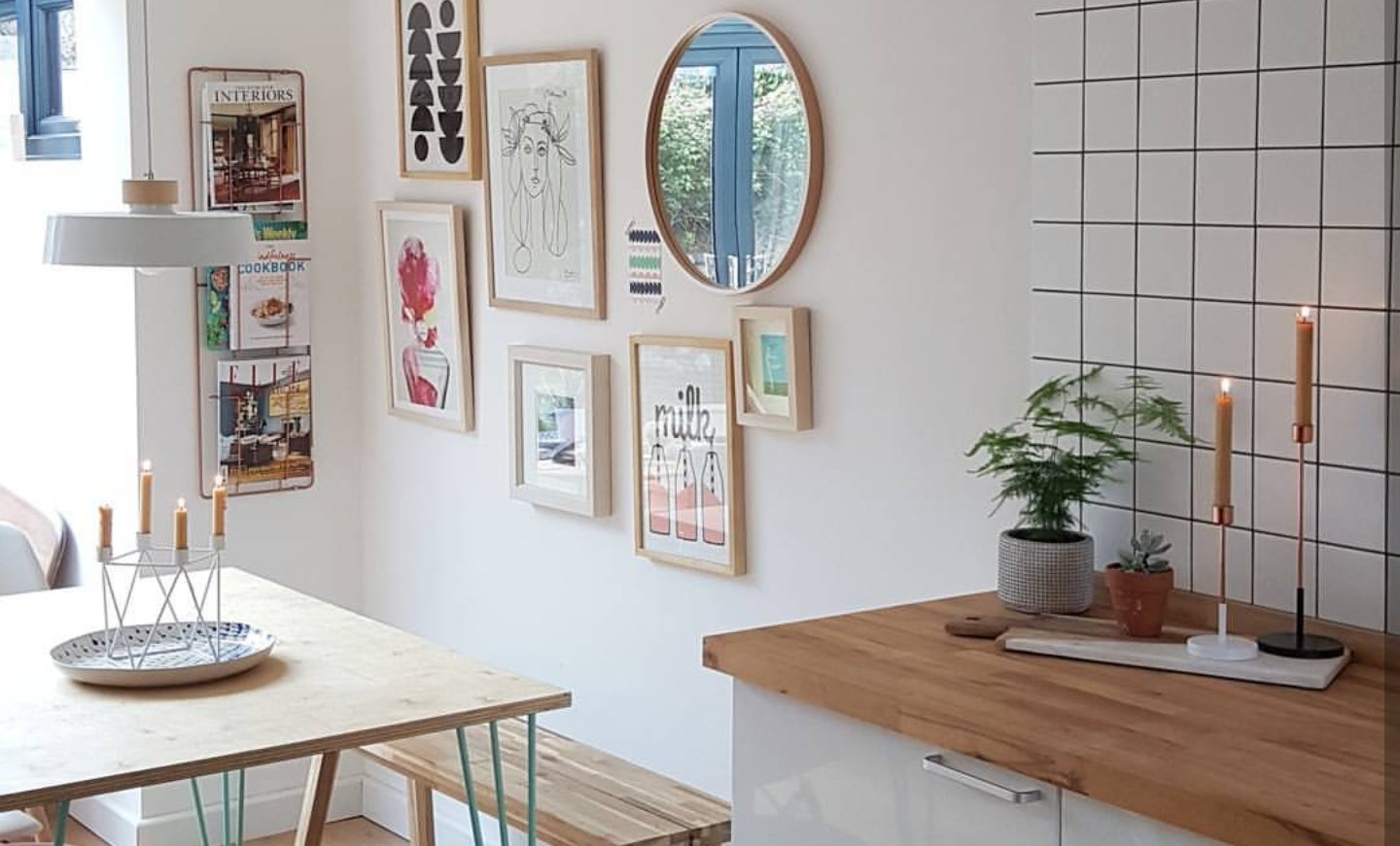 Scandinavian inspired Kitchen update.