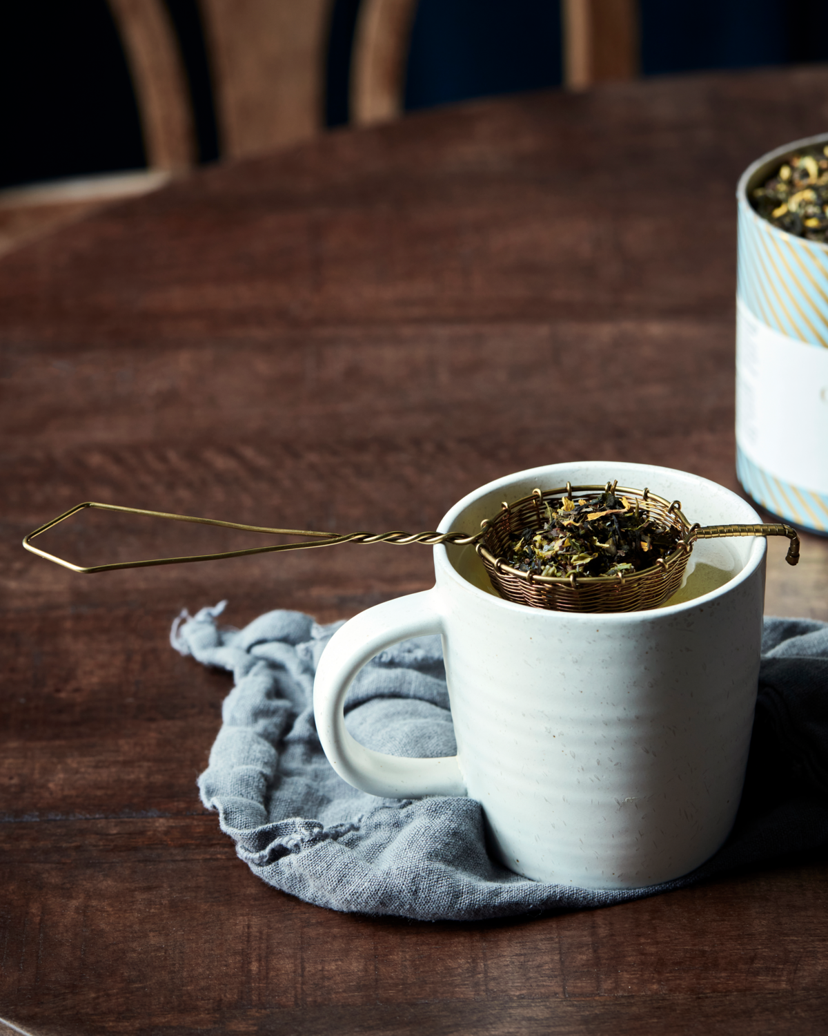 Woven Brass Tea Strainer