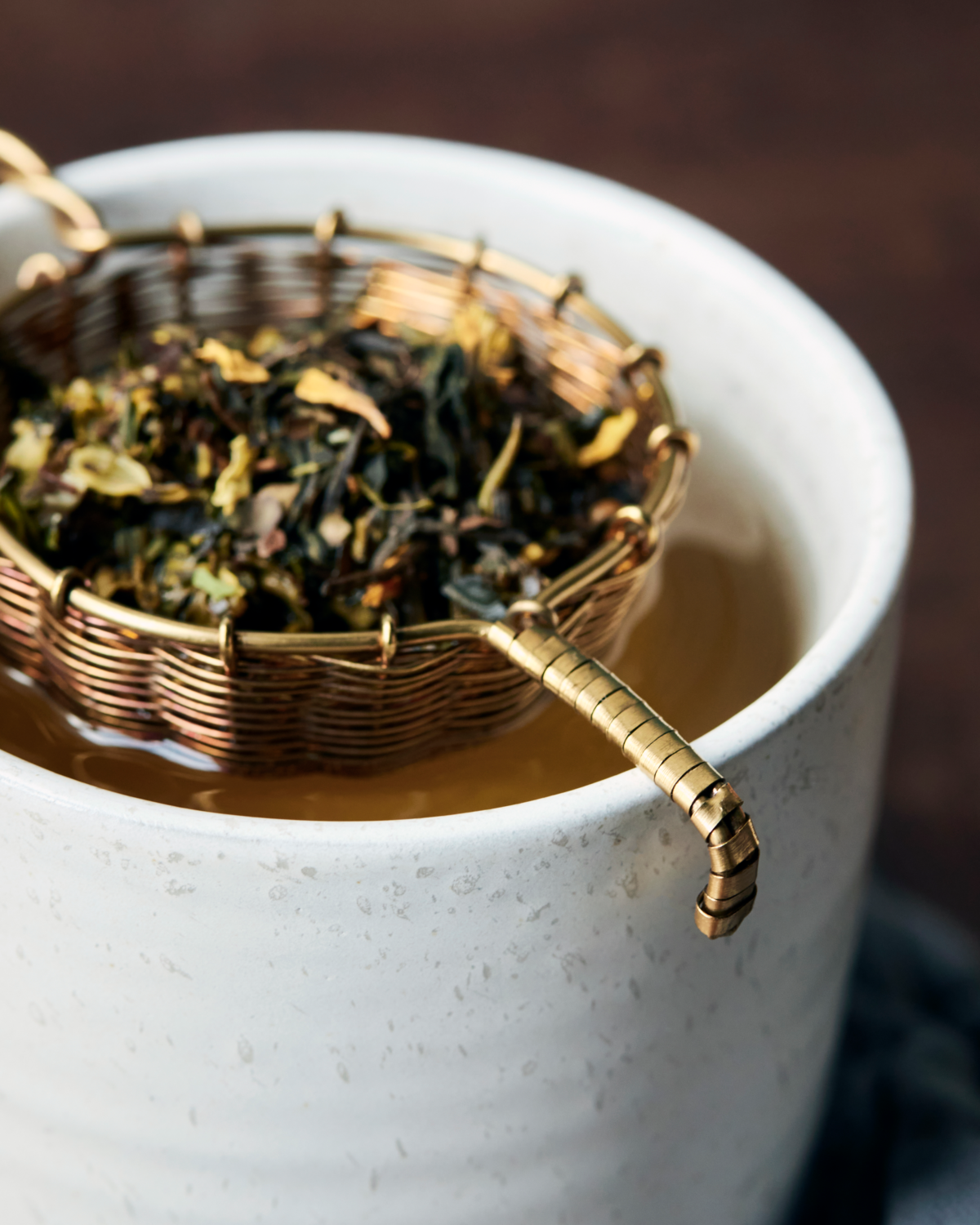 Woven Brass Tea Strainer