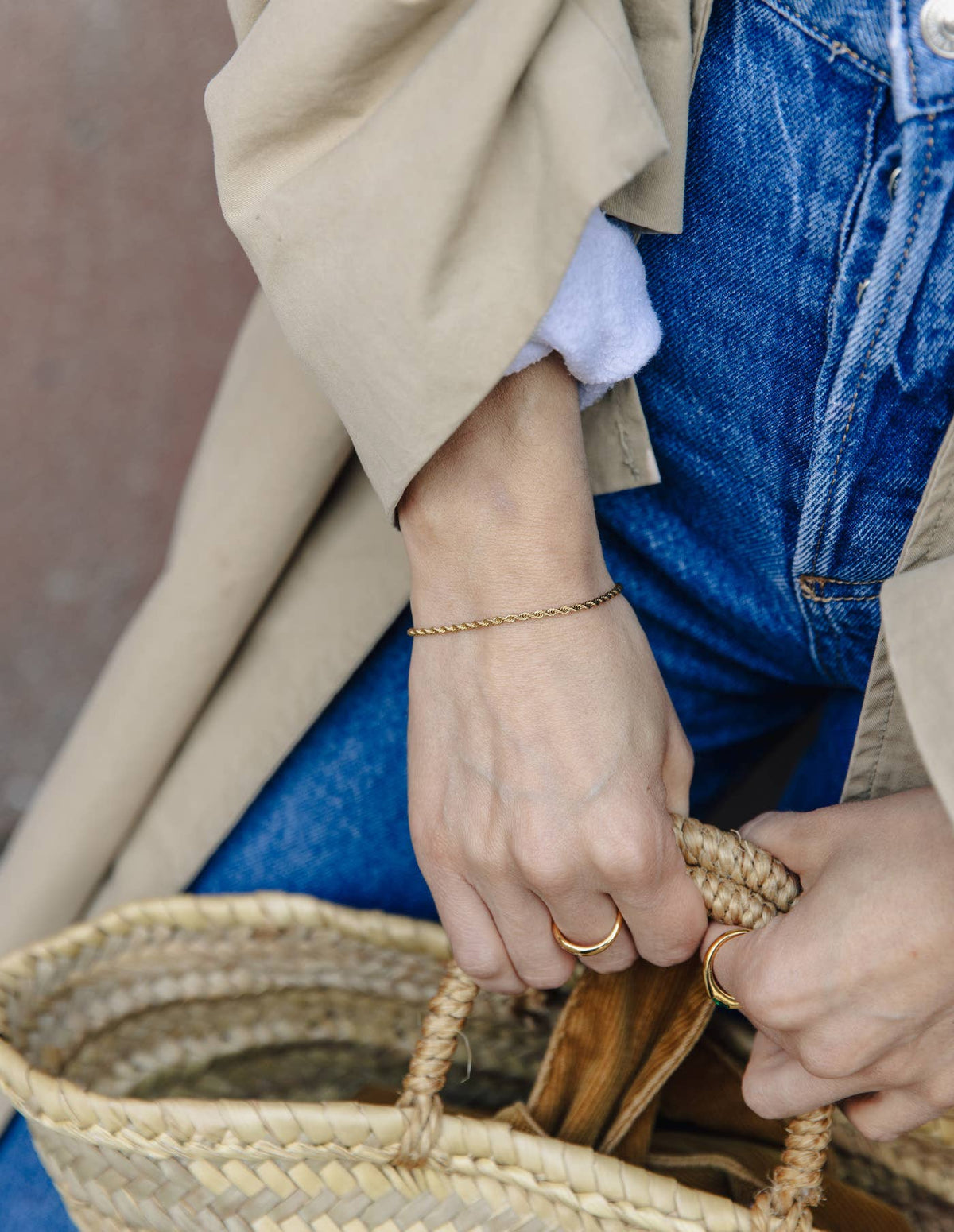 Gold Rope Twist Bracelet | Tarnish-free