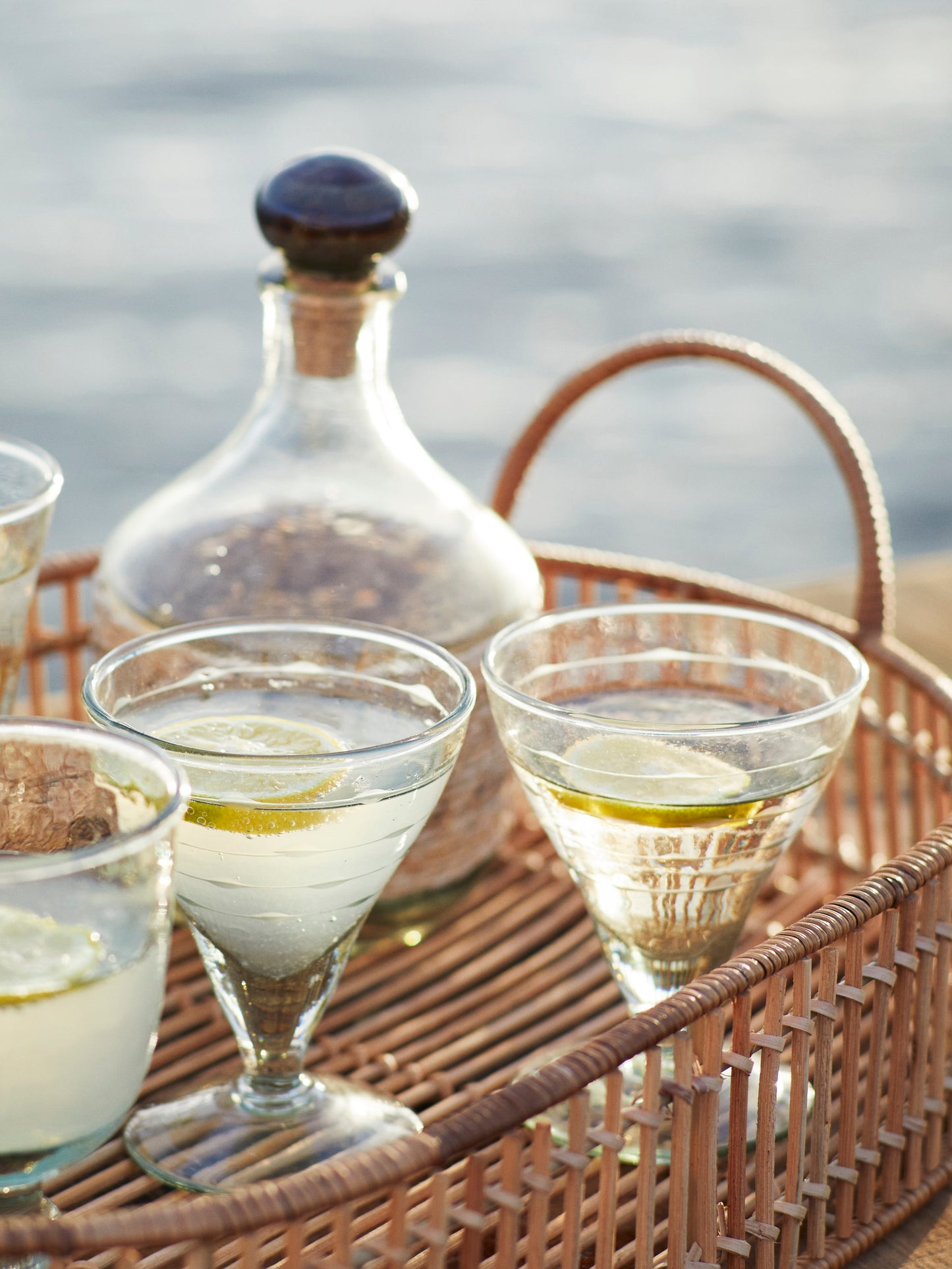 Cut Line Cocktail Glass