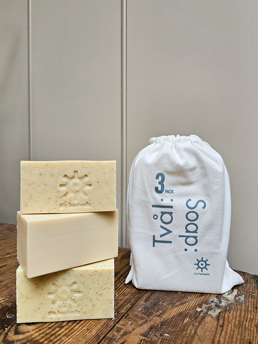 Carrot, Almond, Apricot Scrub Soap Set