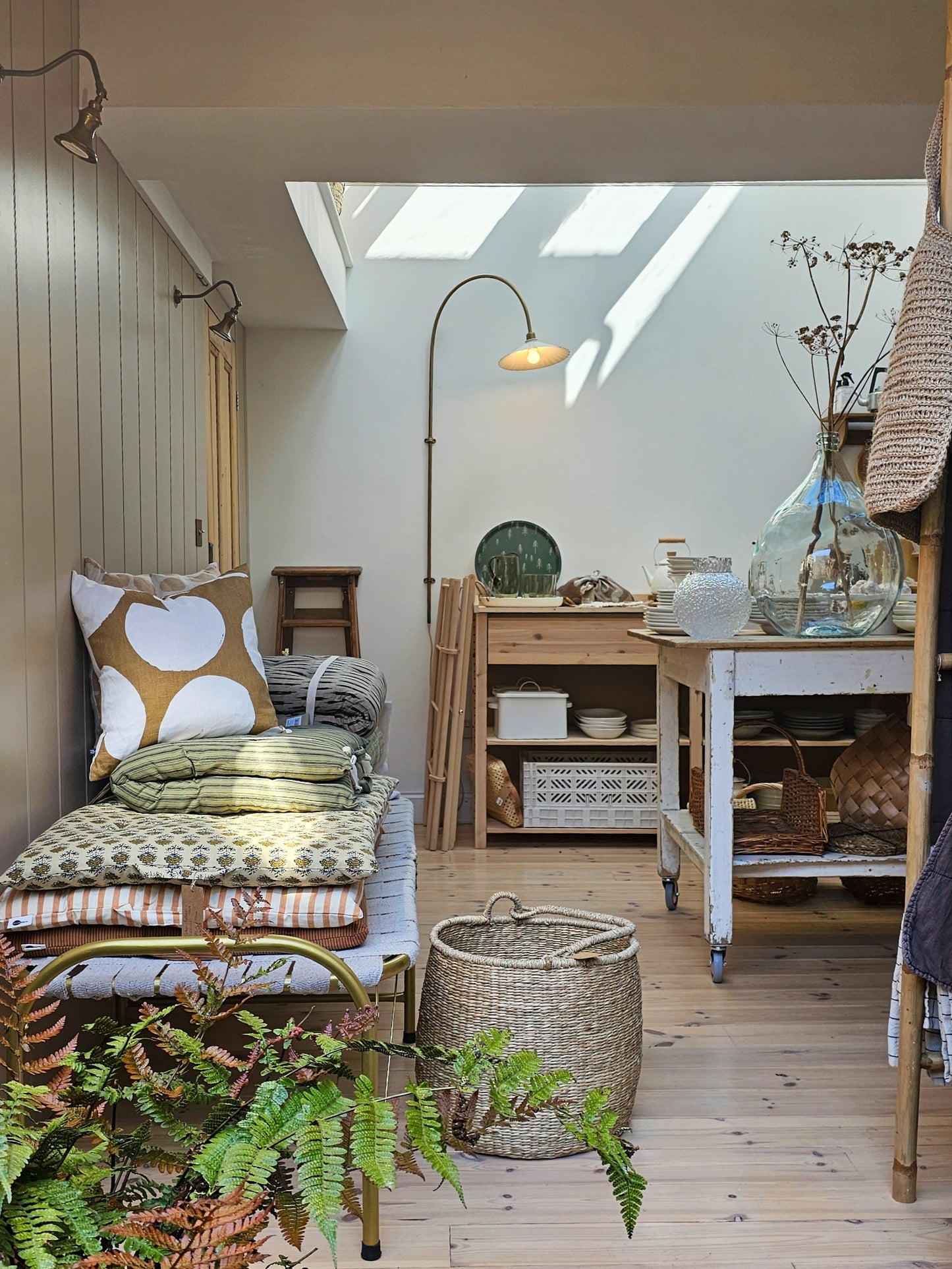 Cotton Mattress | Moss Green Stripe