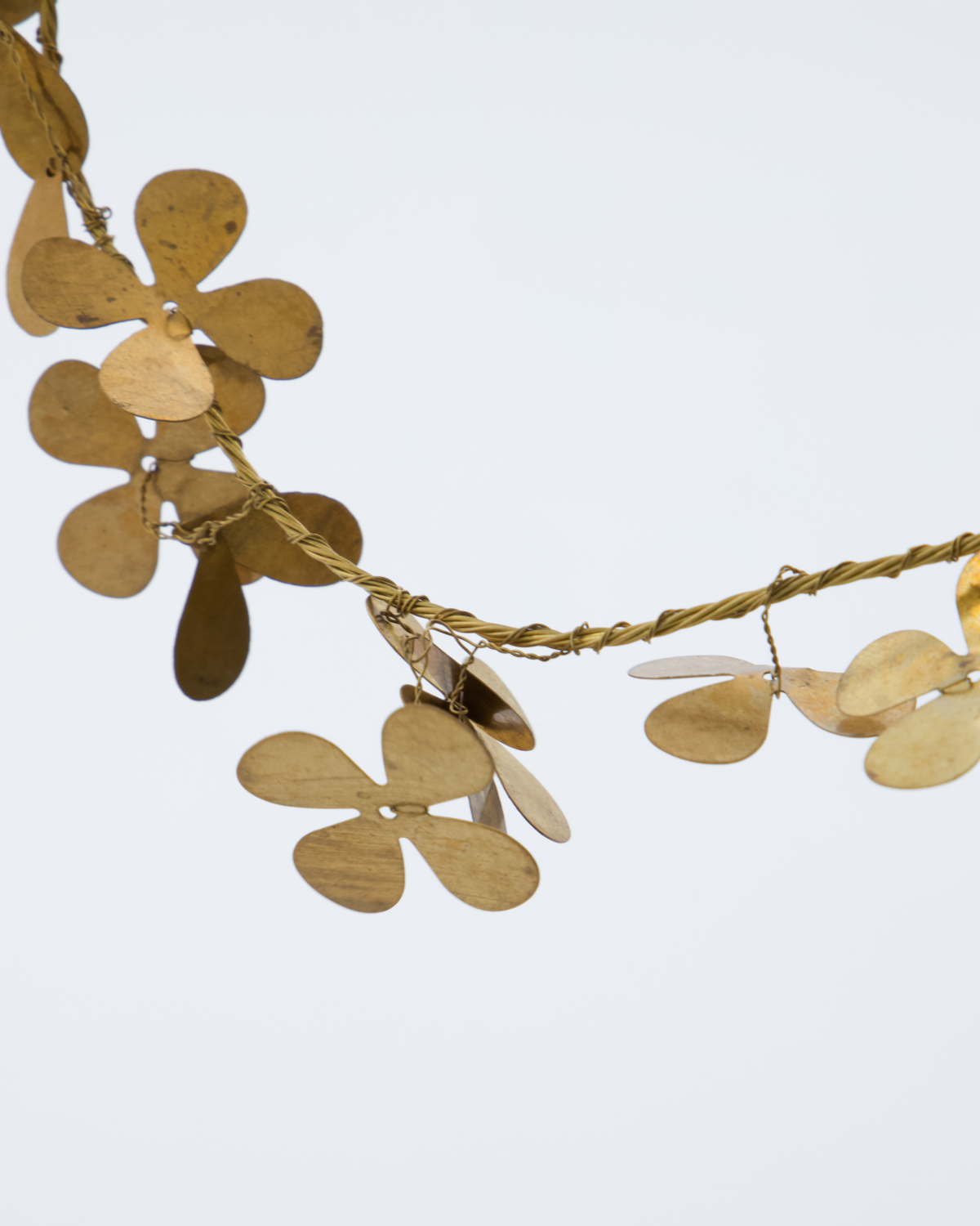Brass Clover Wreath