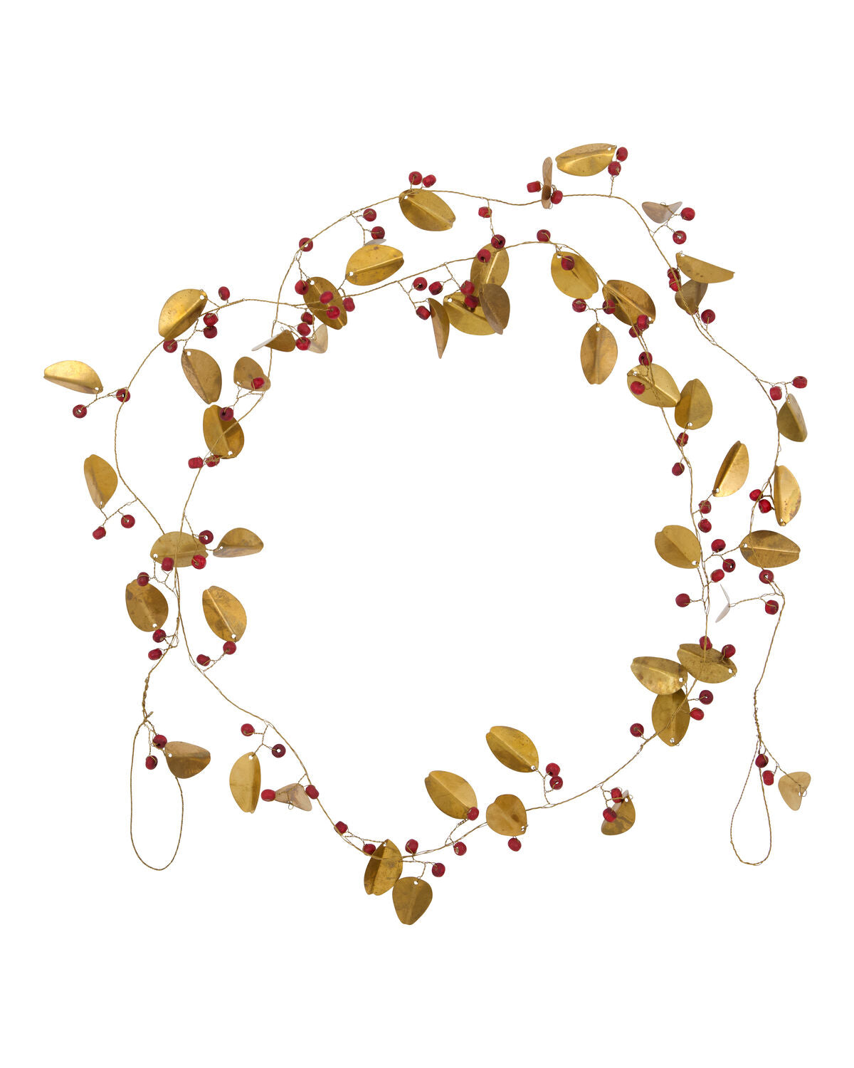 Brass Red Berry Garland