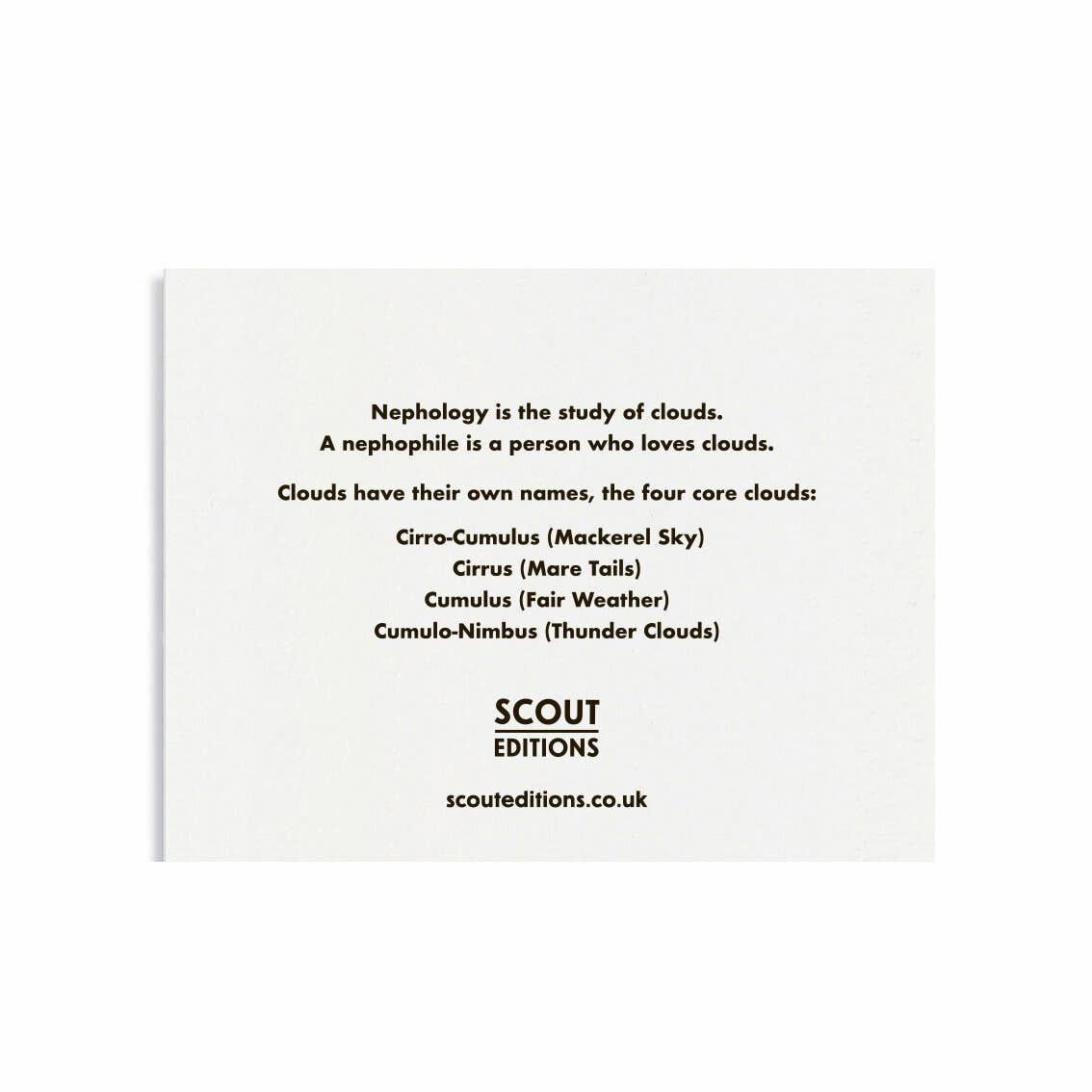 Cloud Mini Card