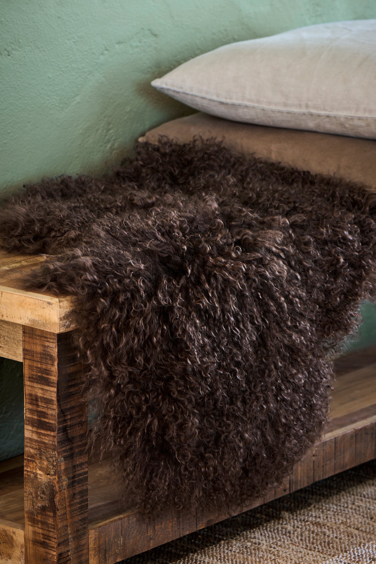 Tibetan Sheepskin Rug | Mocca