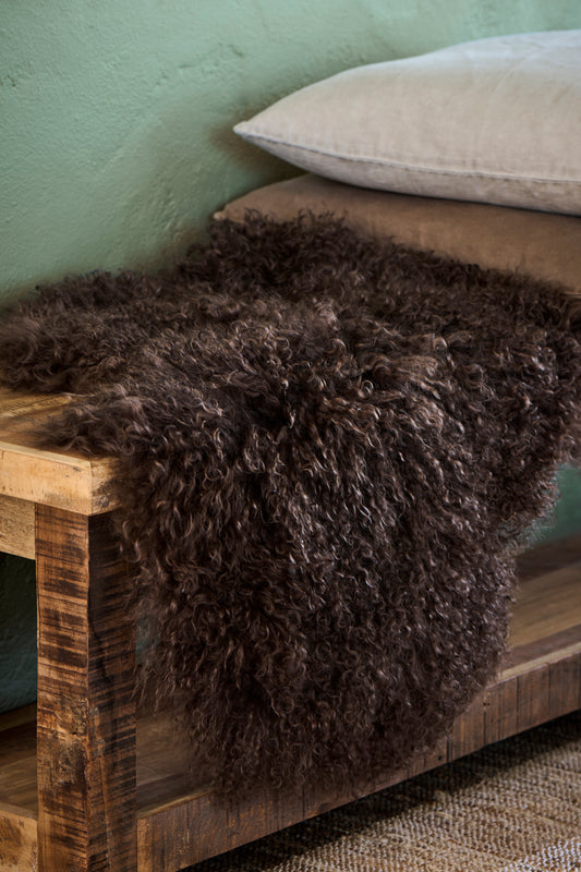 Tibetan Sheepskin Rug | Mocca