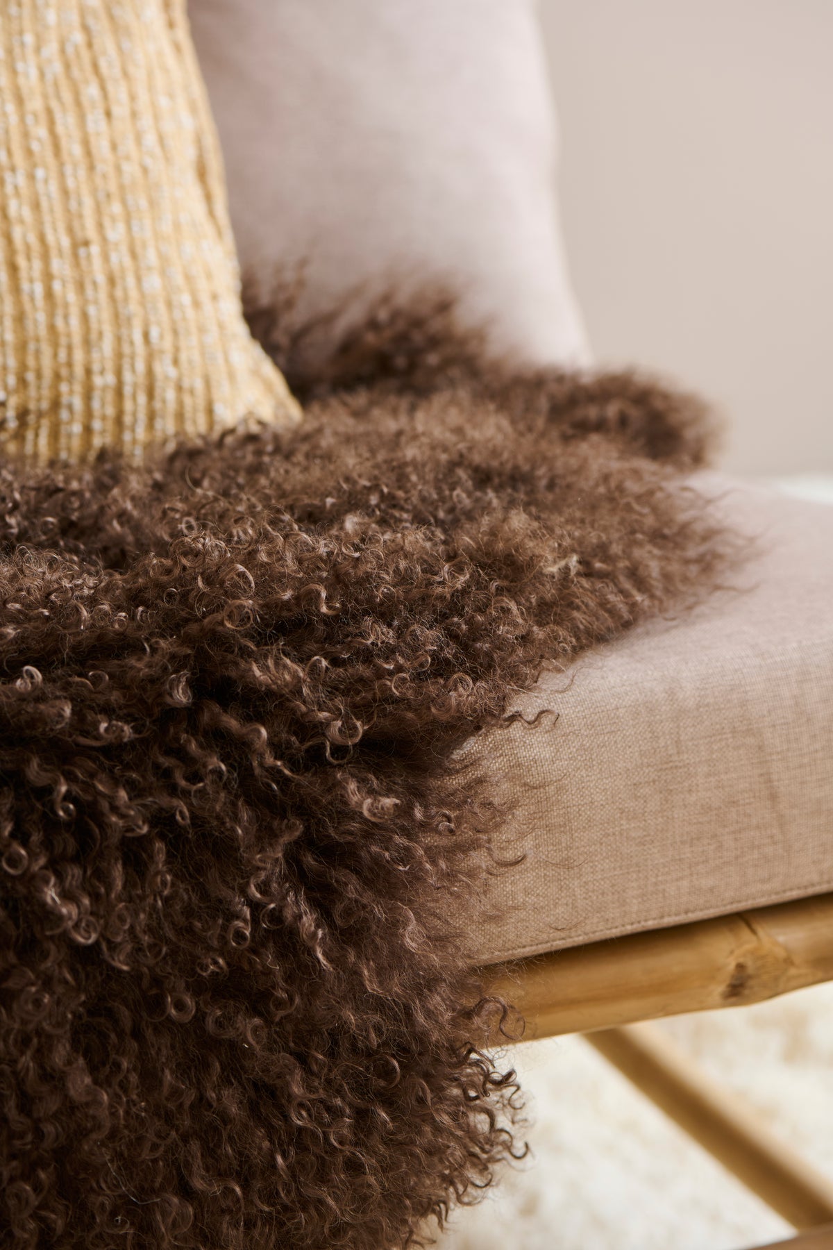Tibetan Sheepskin Rug | Mocca
