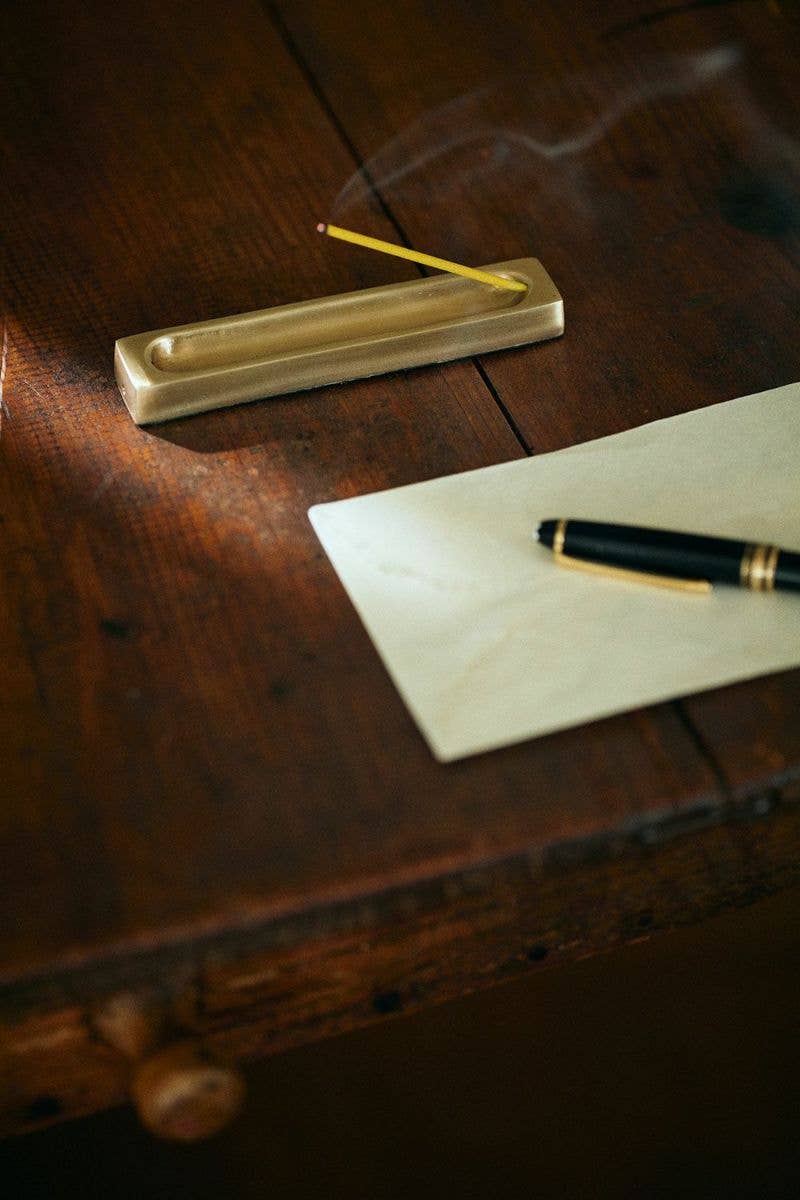 Brass Incense Stand | Rectangle