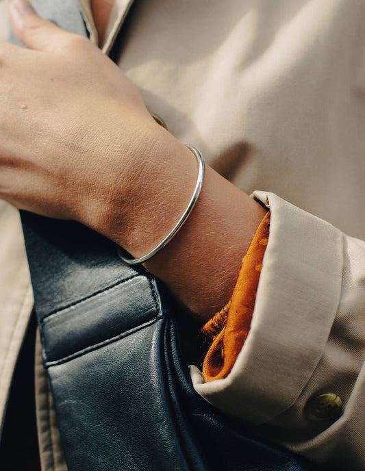 Minimal Silver Bangle | Tarnish-free